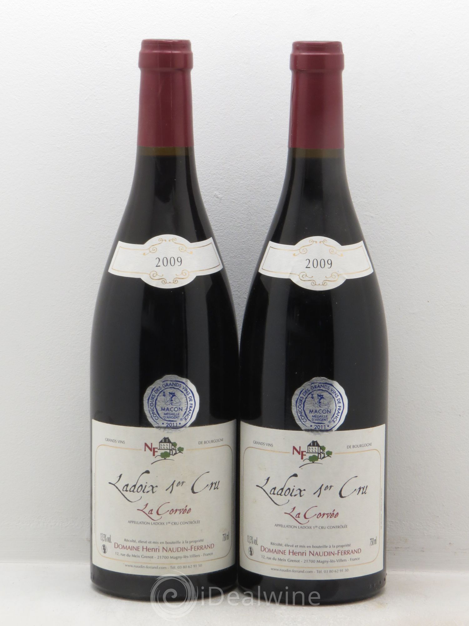 Ladoix 1er Cru Domaine Naudin-Ferrand 2009 - Posten von 2 Flaschen - 0