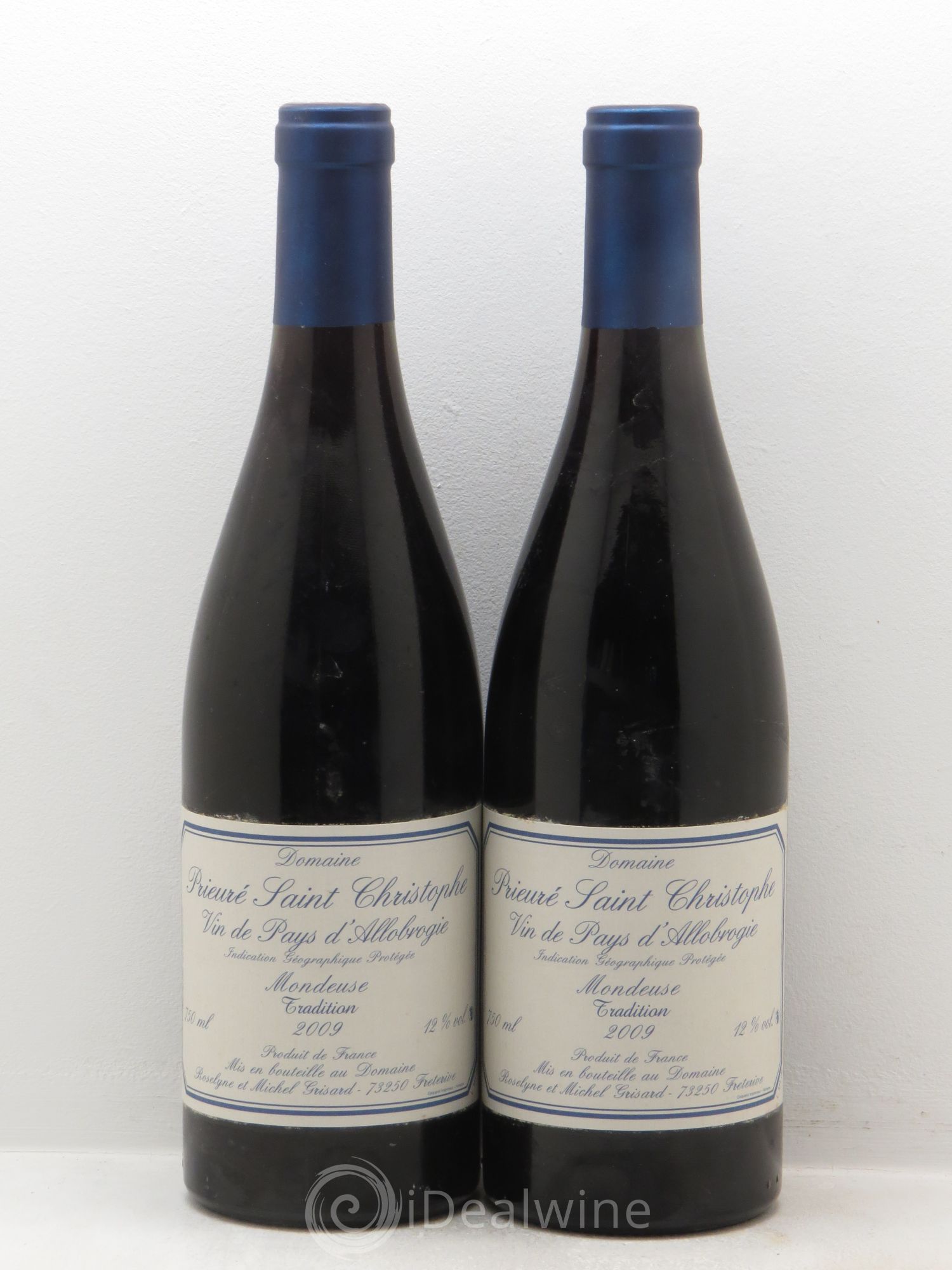 Vin de Savoie Mondeuse Prieuré Saint Christophe Grisard Tradition 2009 - Lotto di 2 bottiglie - 0