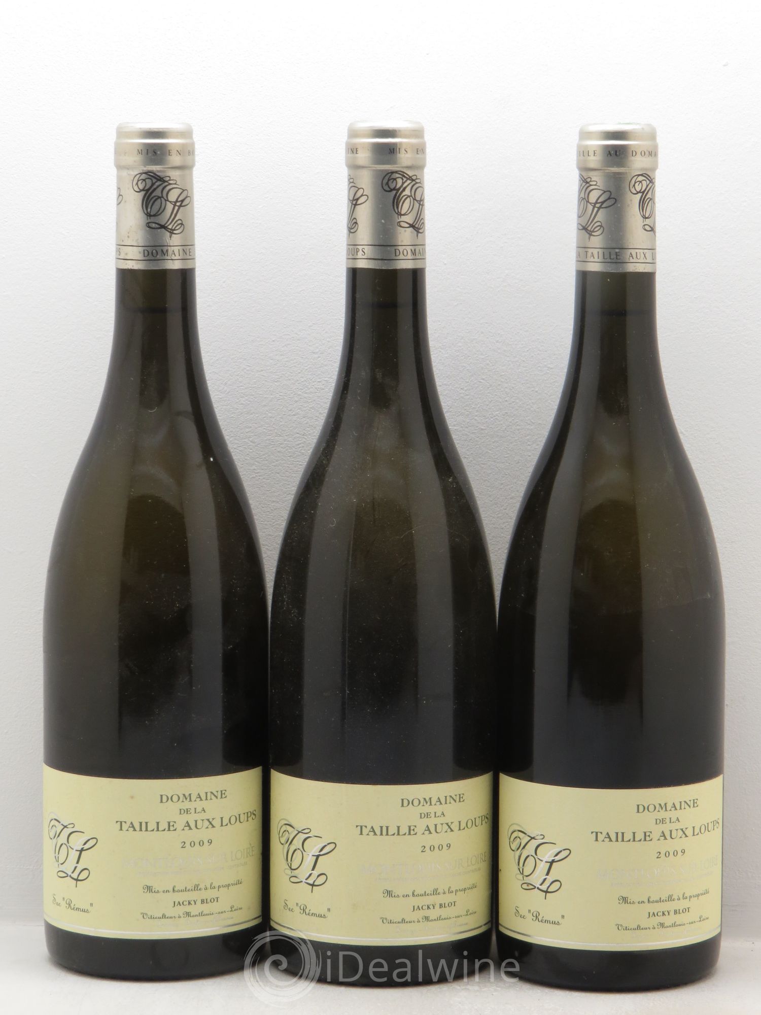 Montlouis-sur-Loire Rémus La Taille aux Loups - Jacky Blot 2009 - Lot de 3 bouteilles - 0