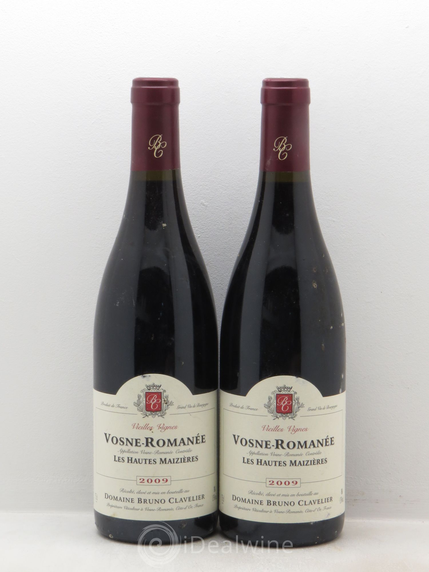 Vosne-Romanée les Hautes Maizières Vieilles Vignes Bruno Clavelier 2009 - Posten von 2 Flaschen - 0