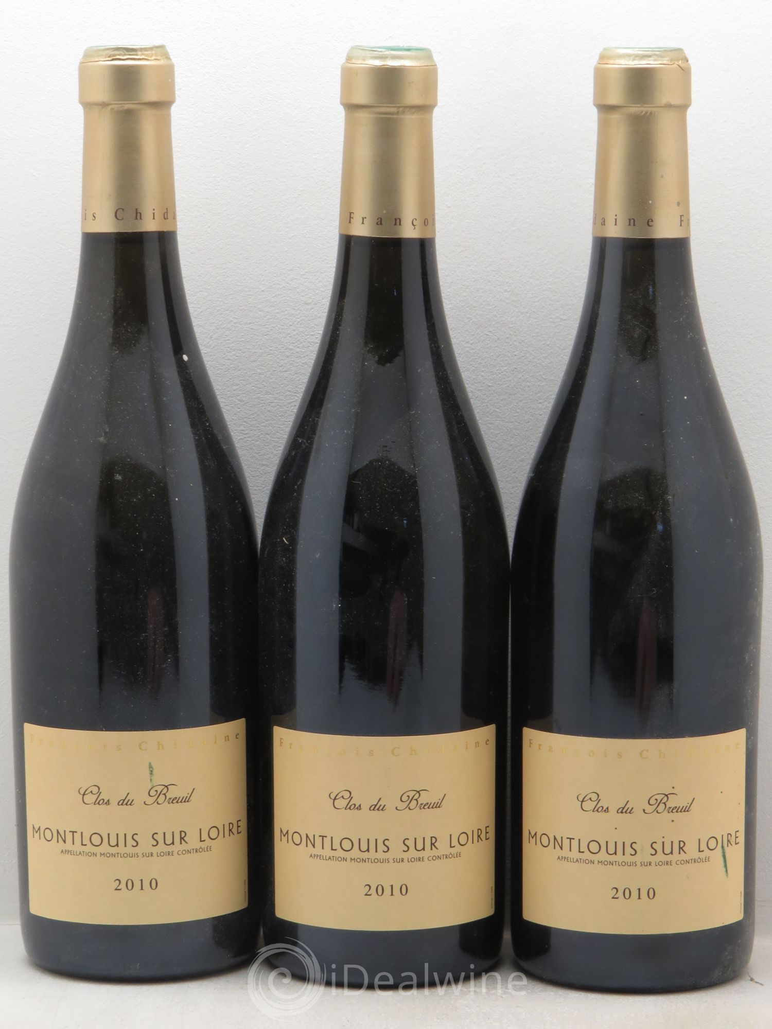Montlouis-sur-Loire Clos du Breuil François Chidaine 2010 - Posten von 3 Flaschen - 0