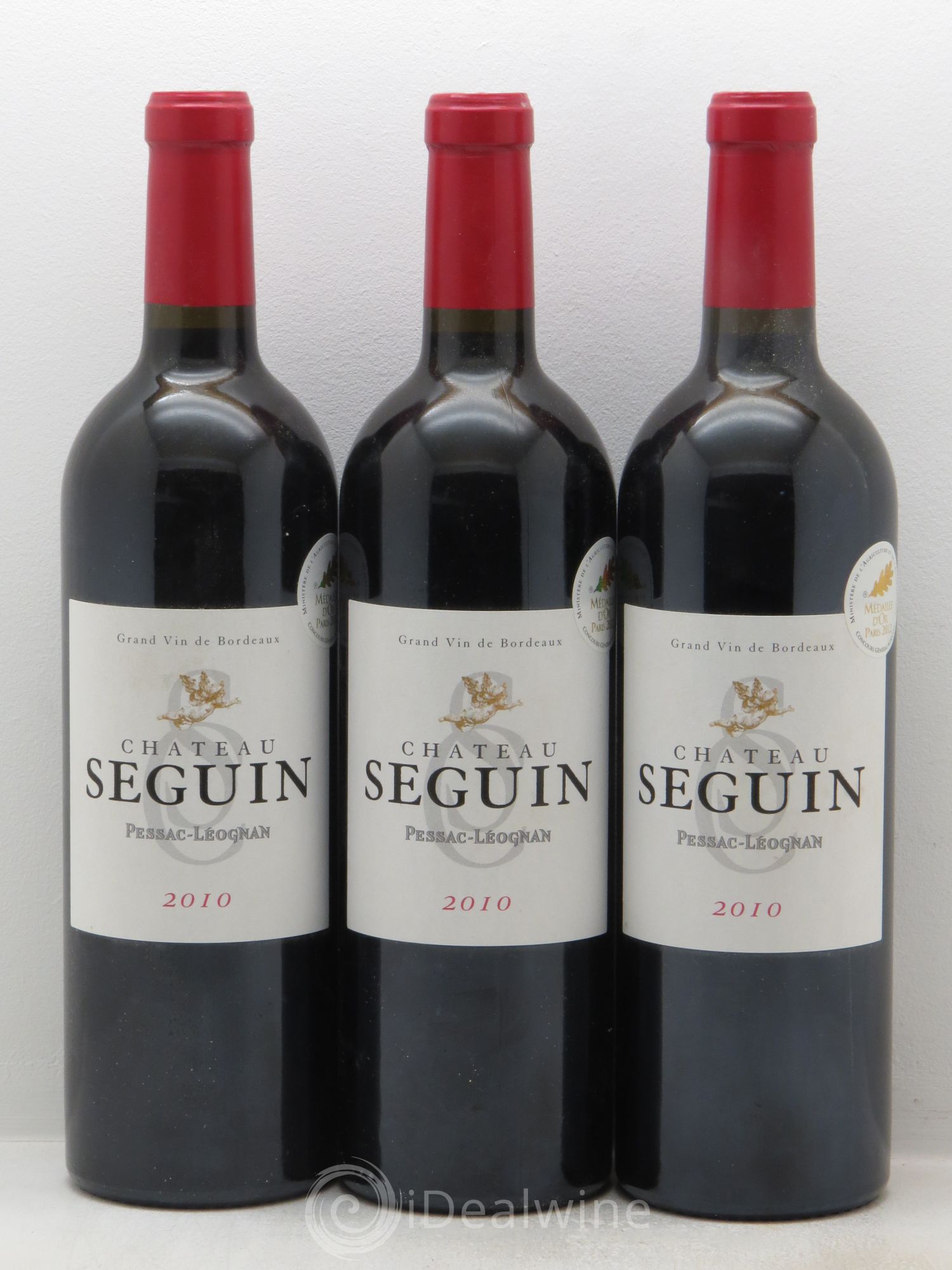 Pessac-Léognan Château Seguin 2010 - Lot of 3 bottles - 0