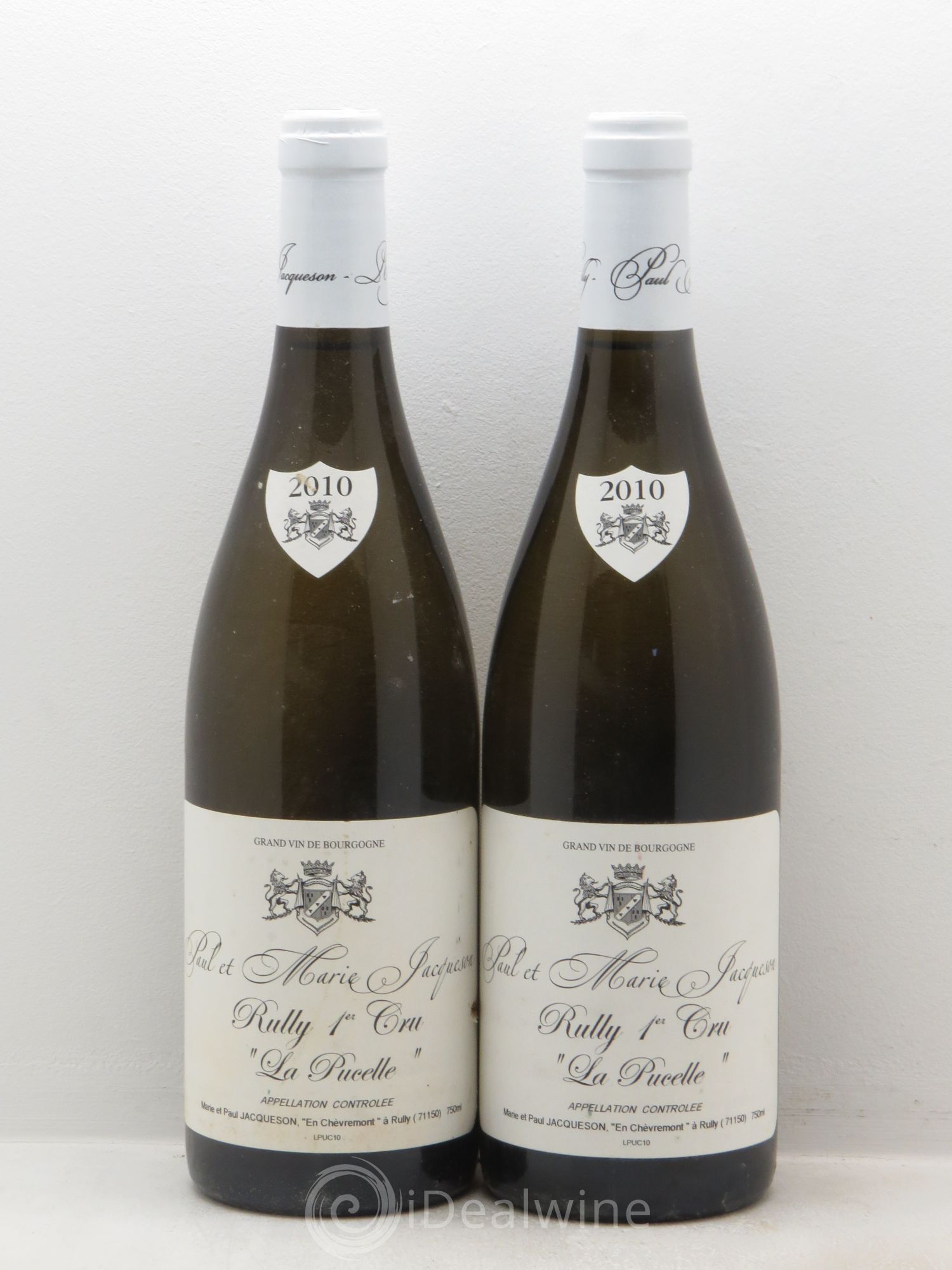 Rully 1er Cru La Pucelle Paul & Marie Jacqueson 2010 - Lot de 2 bouteilles - 0