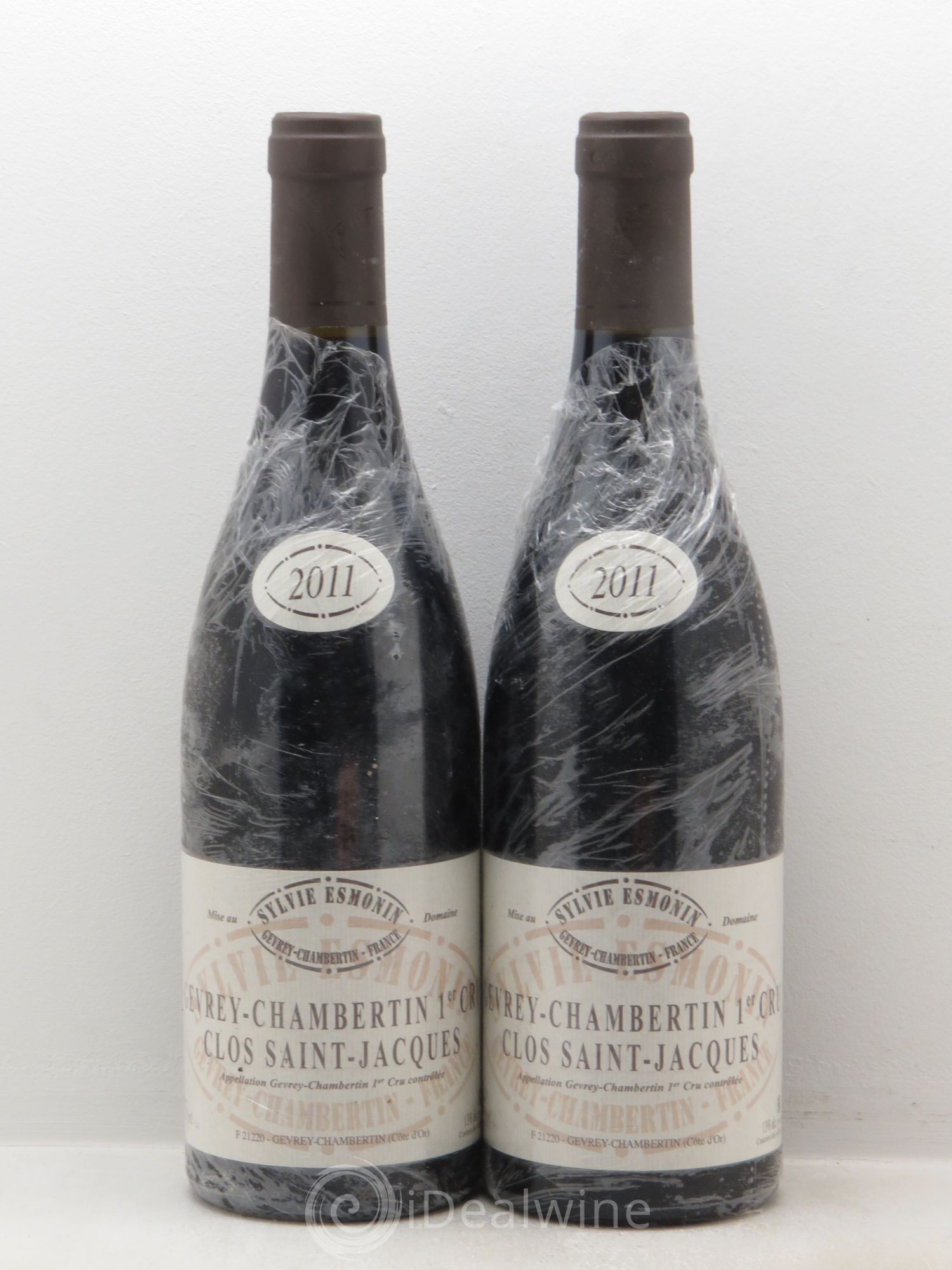 Gevrey-Chambertin 1er Cru Clos Saint Jacques Sylvie Esmonin 2011 - Lot de 2 bouteilles - 0