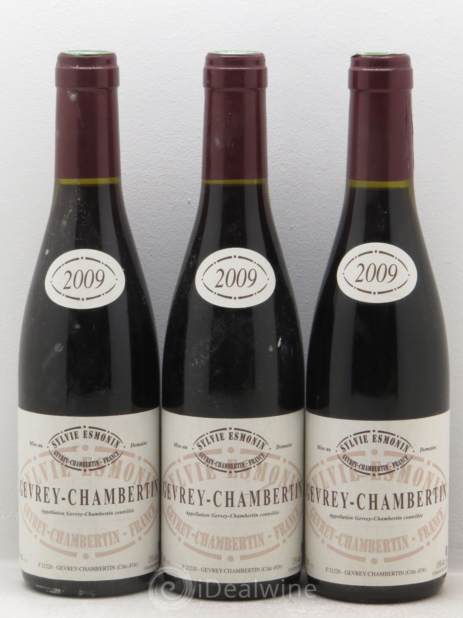 Gevrey-Chambertin Sylvie Esmonin 2009 - Lot de 3 demi bouteilles - 0