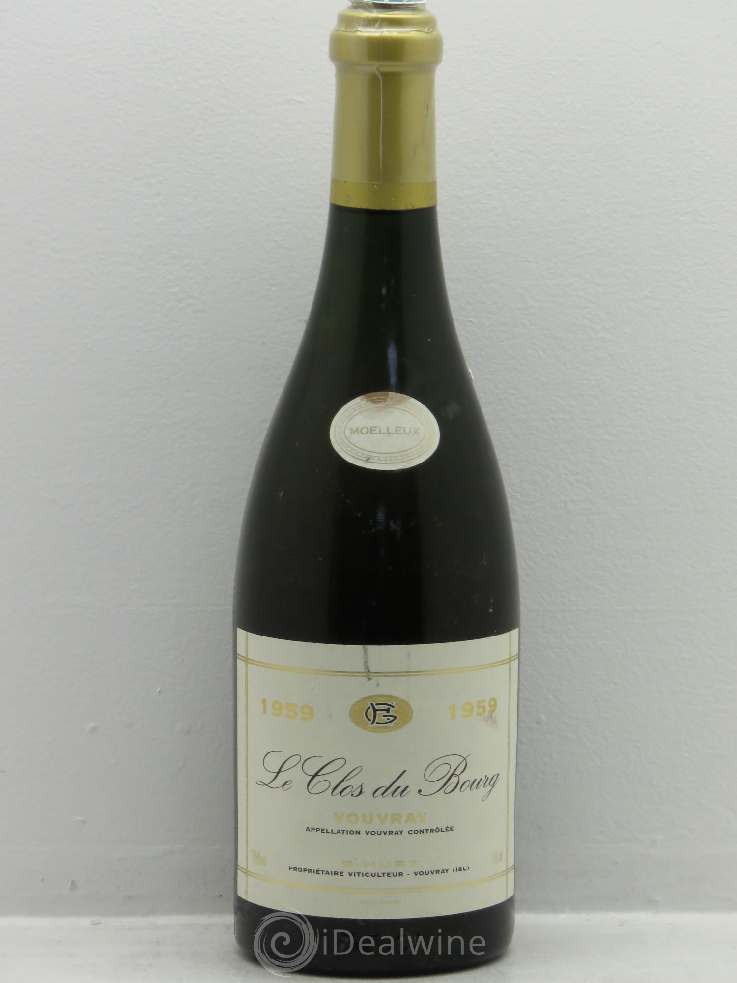Vouvray Clos du Bourg Moelleux Domaine Huet 1959 - Lotto di 1 bottiglia - 0