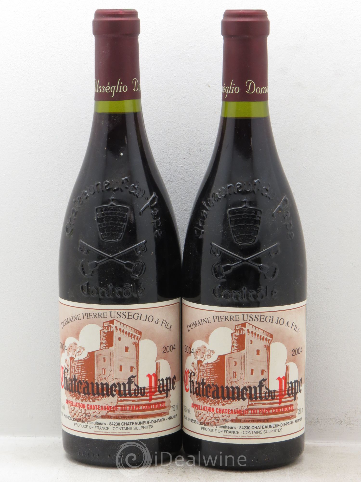 Châteauneuf-du-Pape Tradition Pierre Usseglio & Fils 2004 - Lot de 2 bouteilles - 0