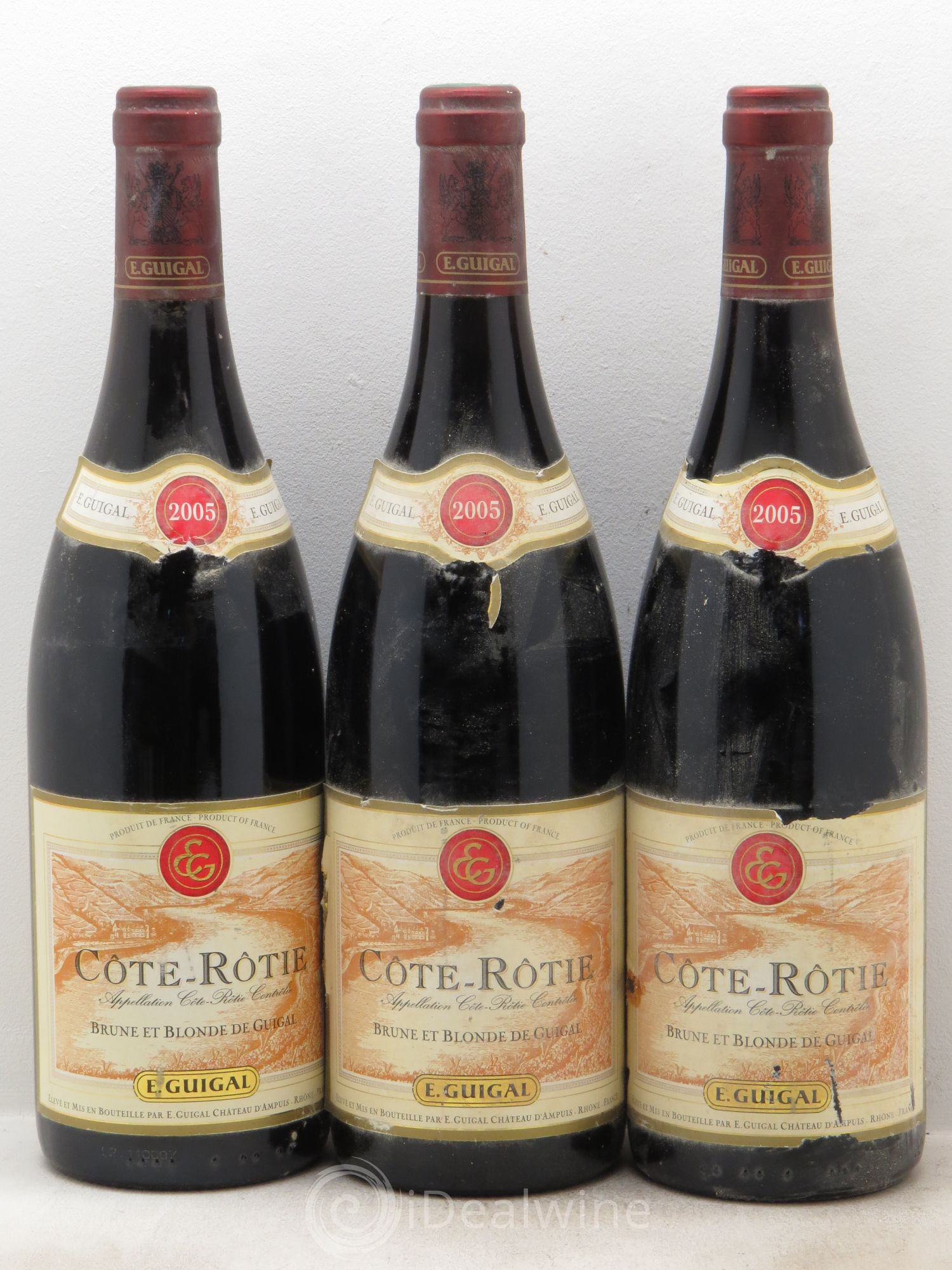 Côte-Rôtie Côtes Brune et Blonde Guigal 2005 - Lot de 3 bouteilles - 0