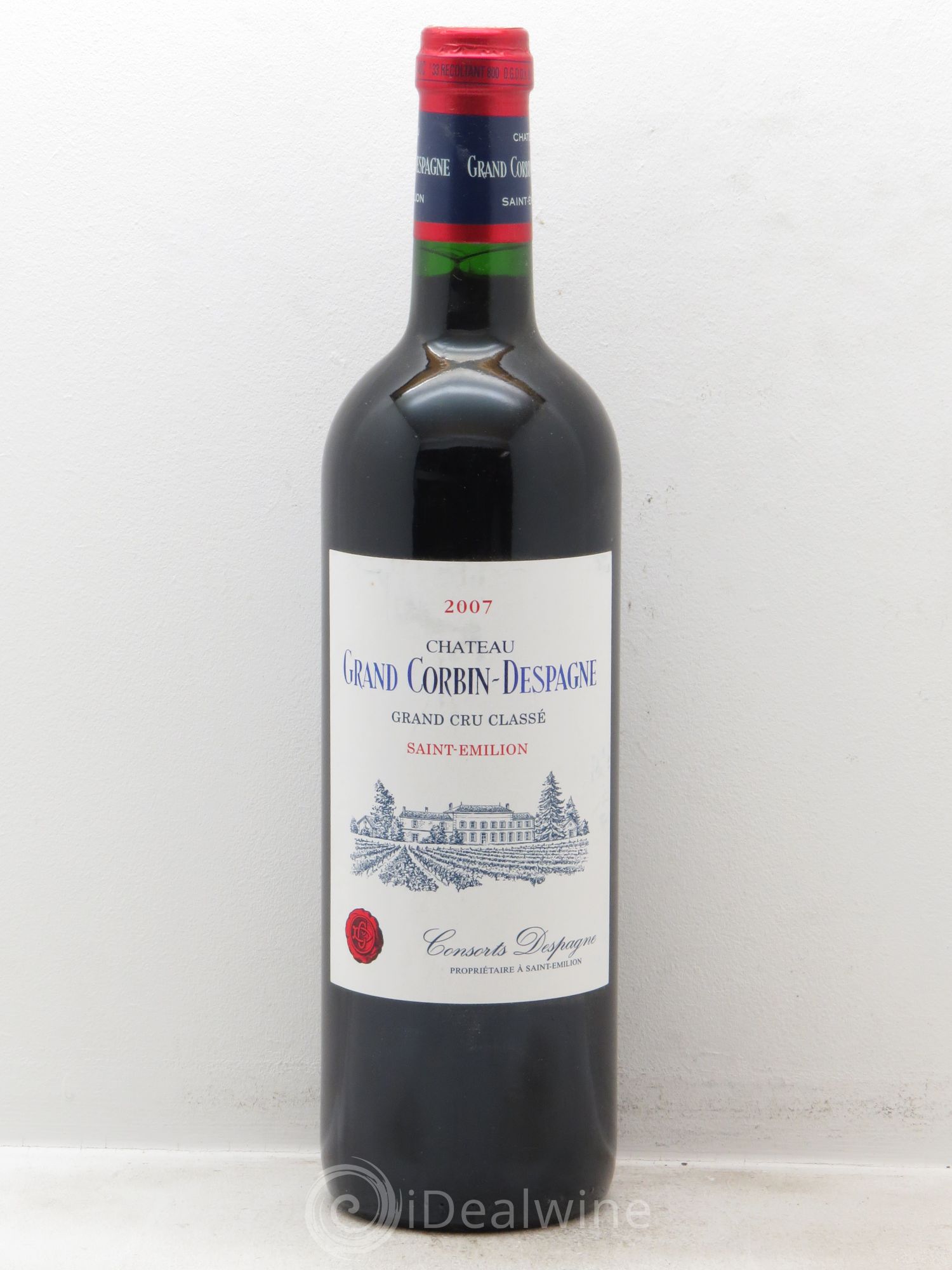 Château Grand Corbin Despagne Grand Cru Classé 2007 - Lot de 1 bouteille - 0
