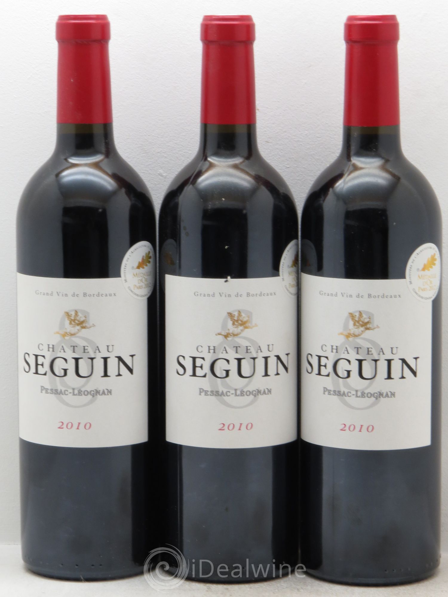 Pessac-Léognan Château Seguin 2010 - Lot de 3 bouteilles - 0