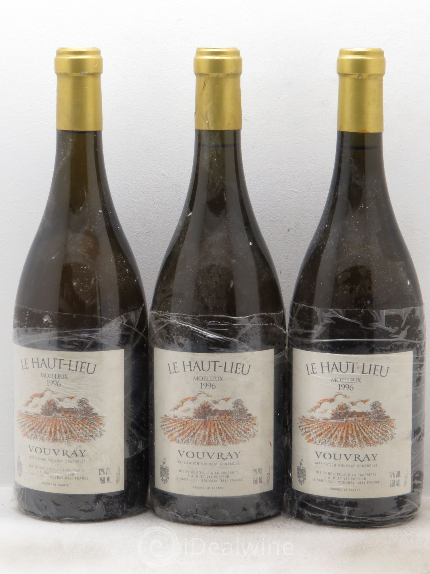 Vouvray Le Haut-Lieu Moelleux Domaine Huet 1996 - Lotto di 3 bottiglie - 0