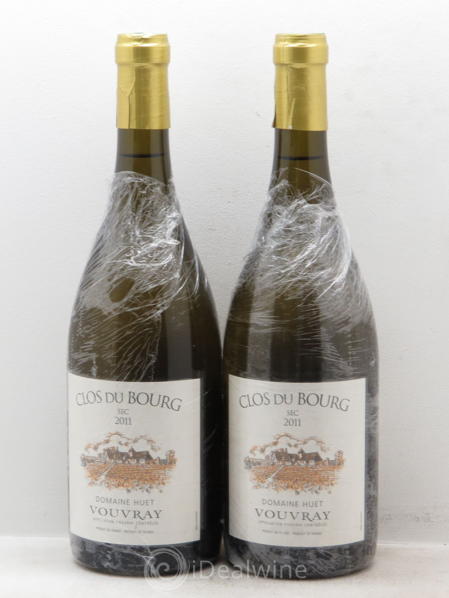 Vouvray Clos du Bourg Sec Domaine Huet 2011 - Lot de 2 bouteilles - 0