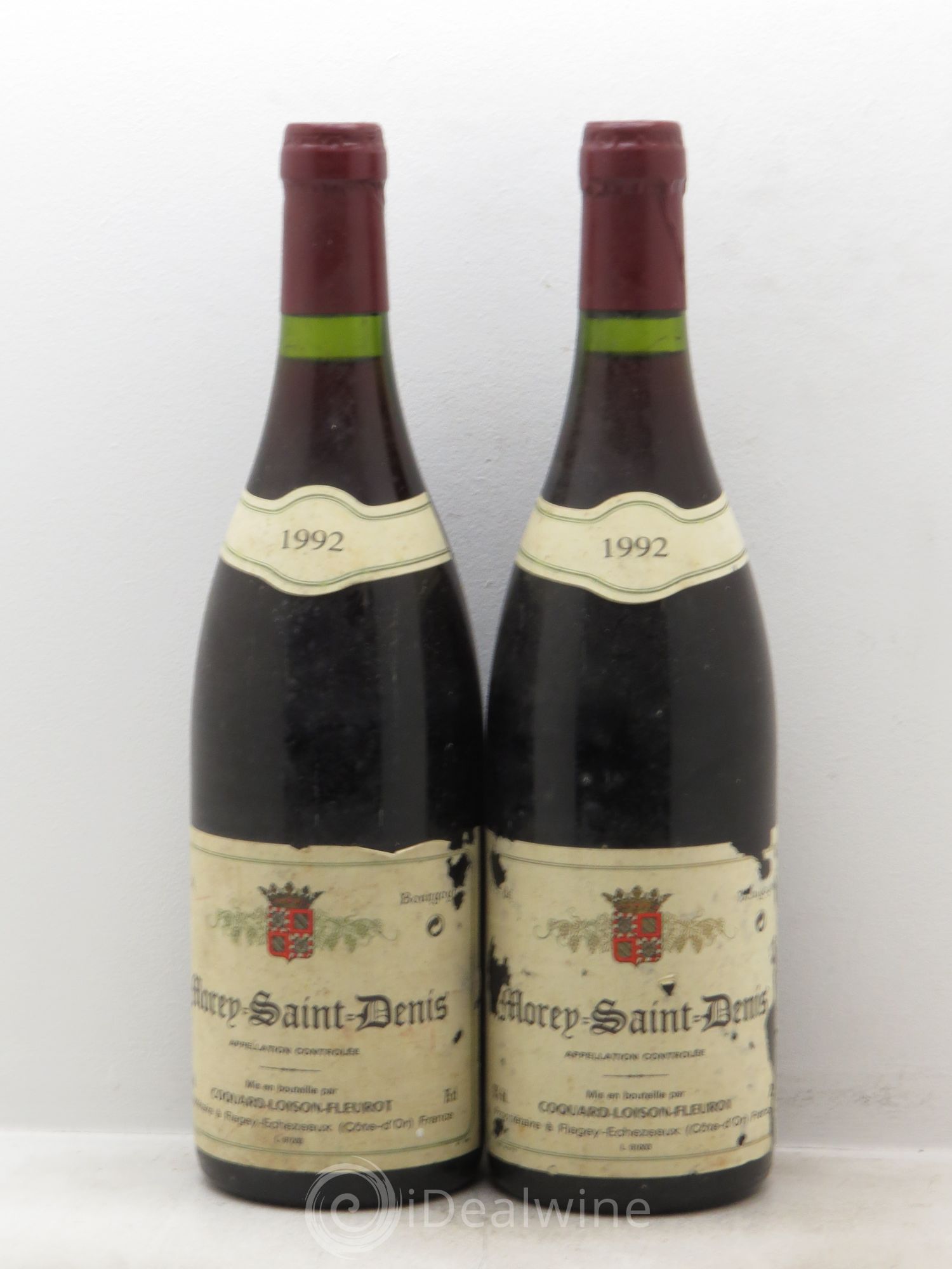 Morey-Saint-Denis Coquard Loison Fleurot 1992 - Lot de 2 bouteilles - 0