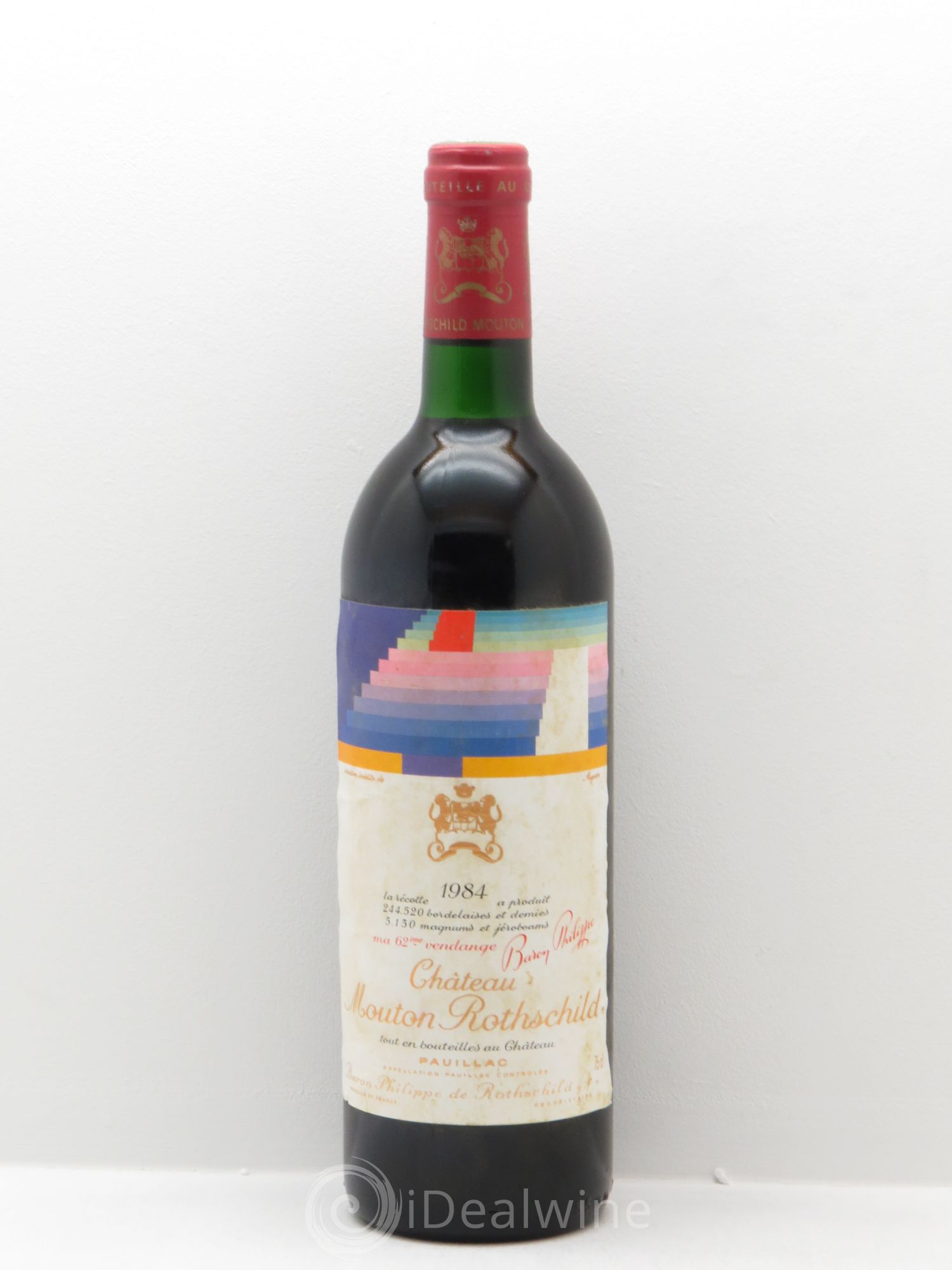 Château Mouton Rothschild 1er Grand Cru Classé 1984 - Lot de 1 bouteille - 0