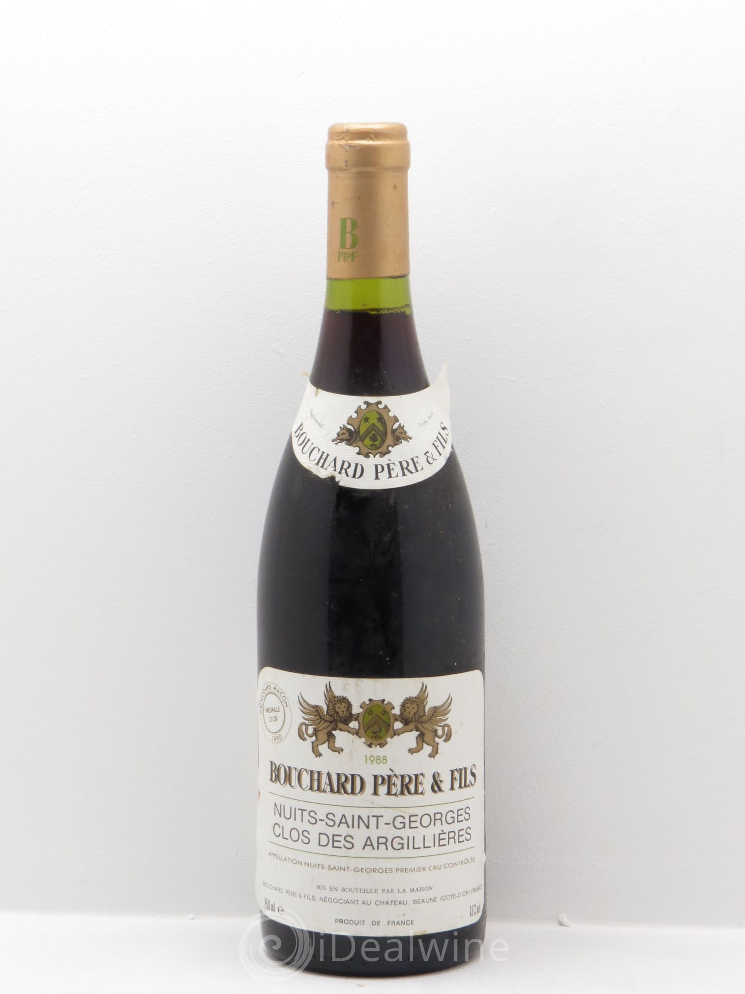 Nuits-Saint-Georges 1er Cru Clos des Argillières Bouchard Père & Fils 1998 - Lot de 1 bouteille - 0