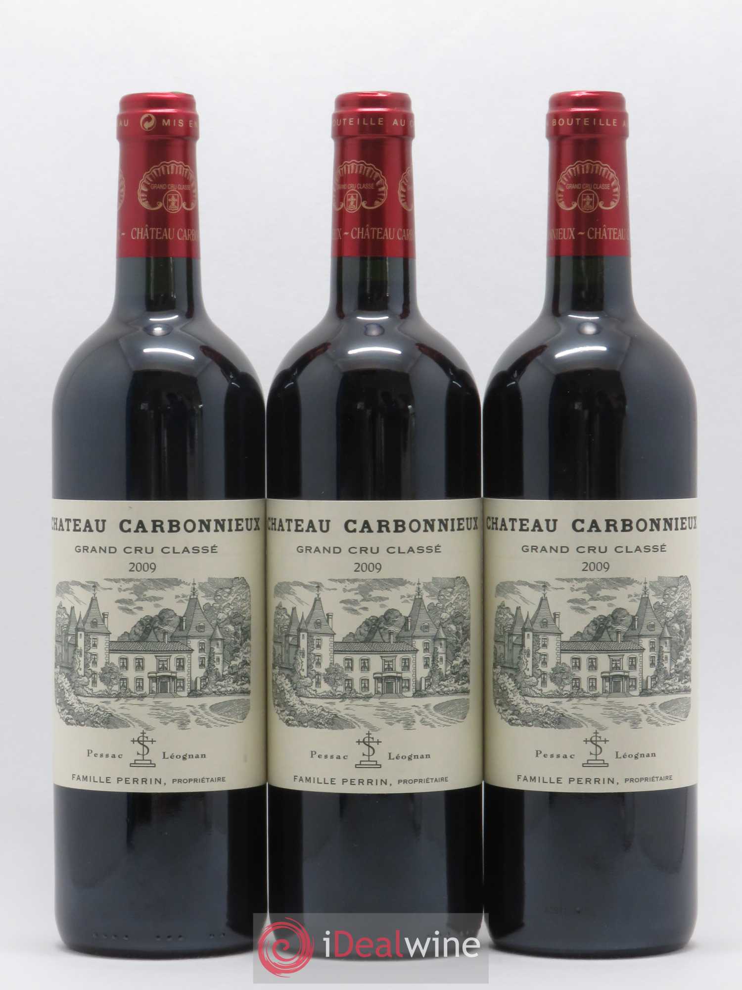 Château Carbonnieux Cru Classé de Graves 2009 - Lot de 3 bouteilles - 0