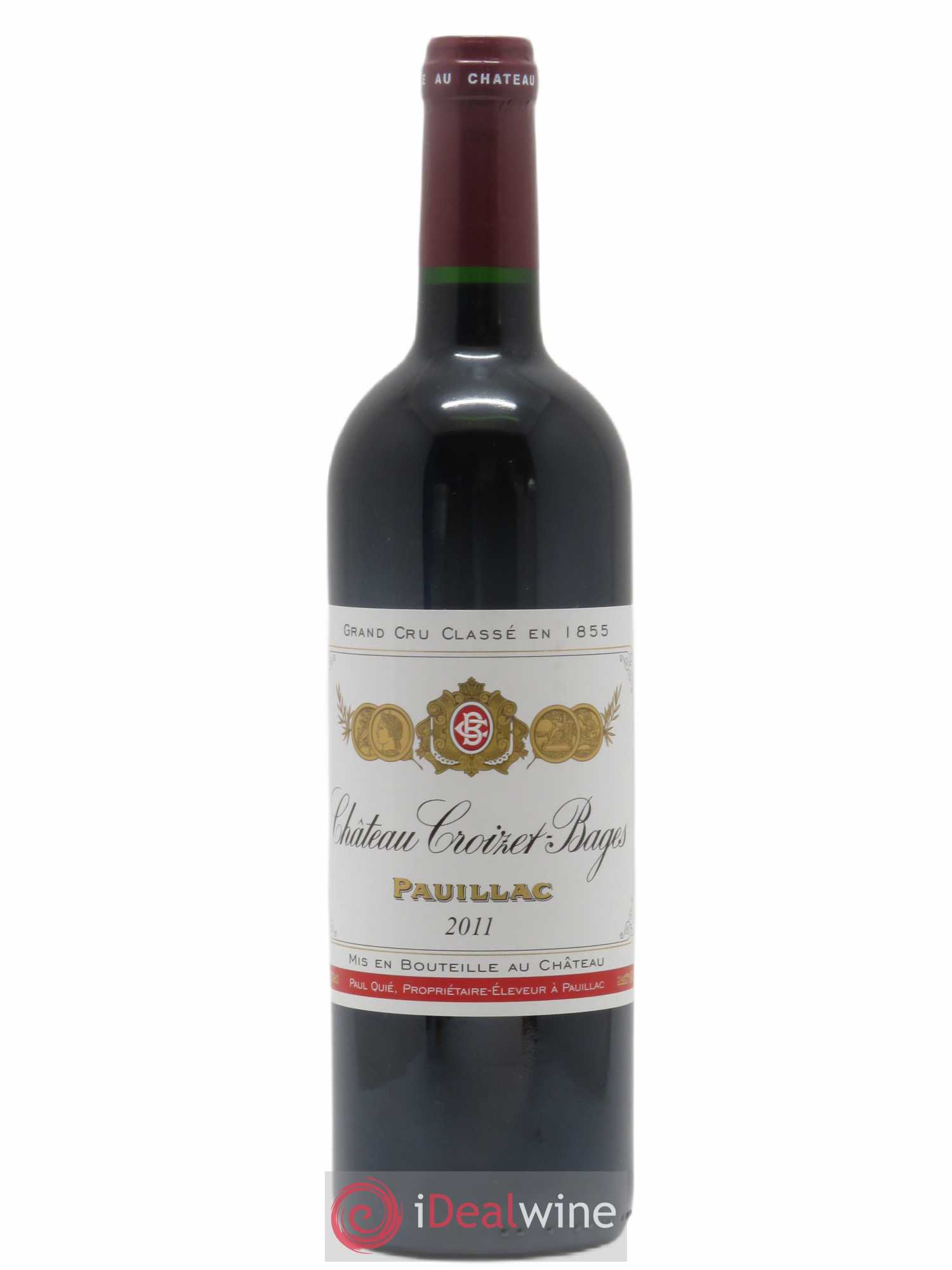 Château Croizet Bages 5ème Grand Cru Classé 2011 - Lot de 1 bouteille - 0