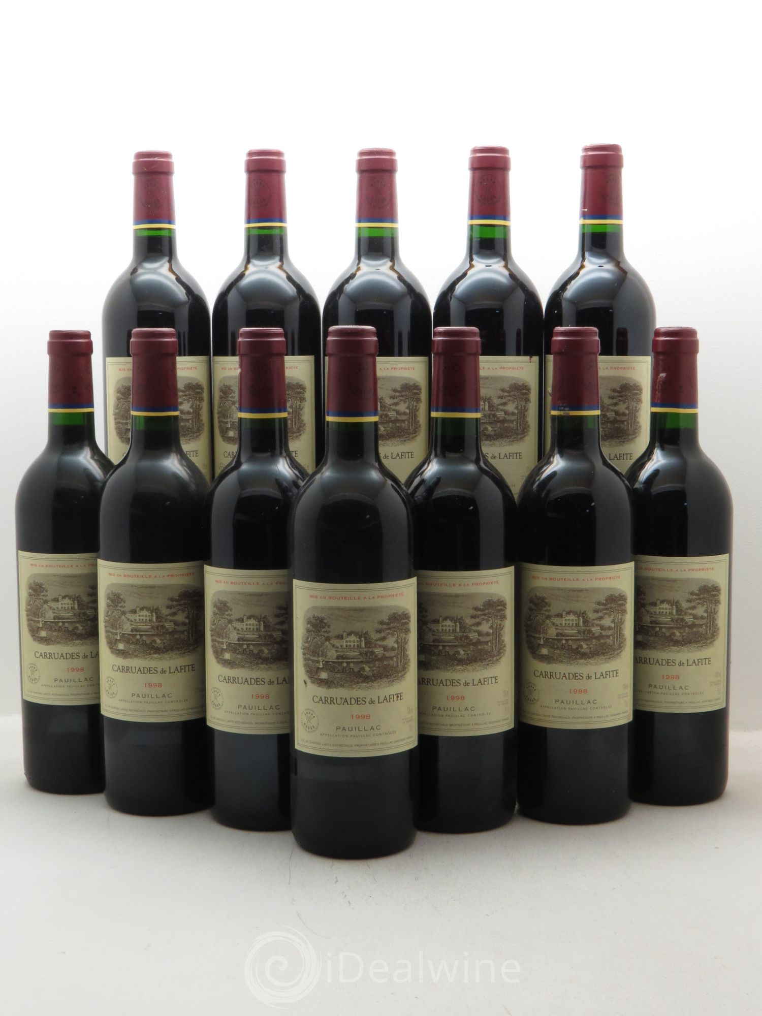 Carruades de Lafite Rothschild Second Vin 1998 - Lot de 12 bouteilles - 0