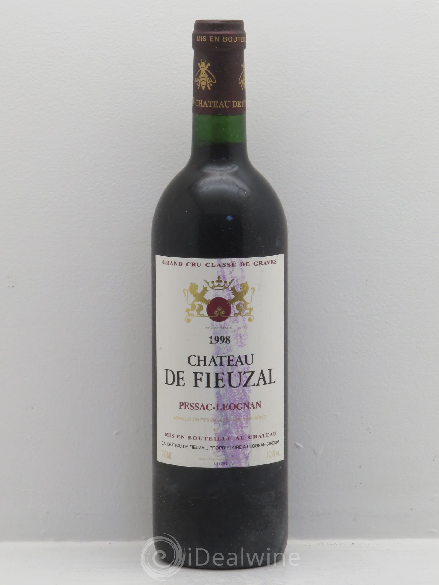 Château de Fieuzal Cru Classé de Graves 1998 - Lot de 12 bouteilles - 0