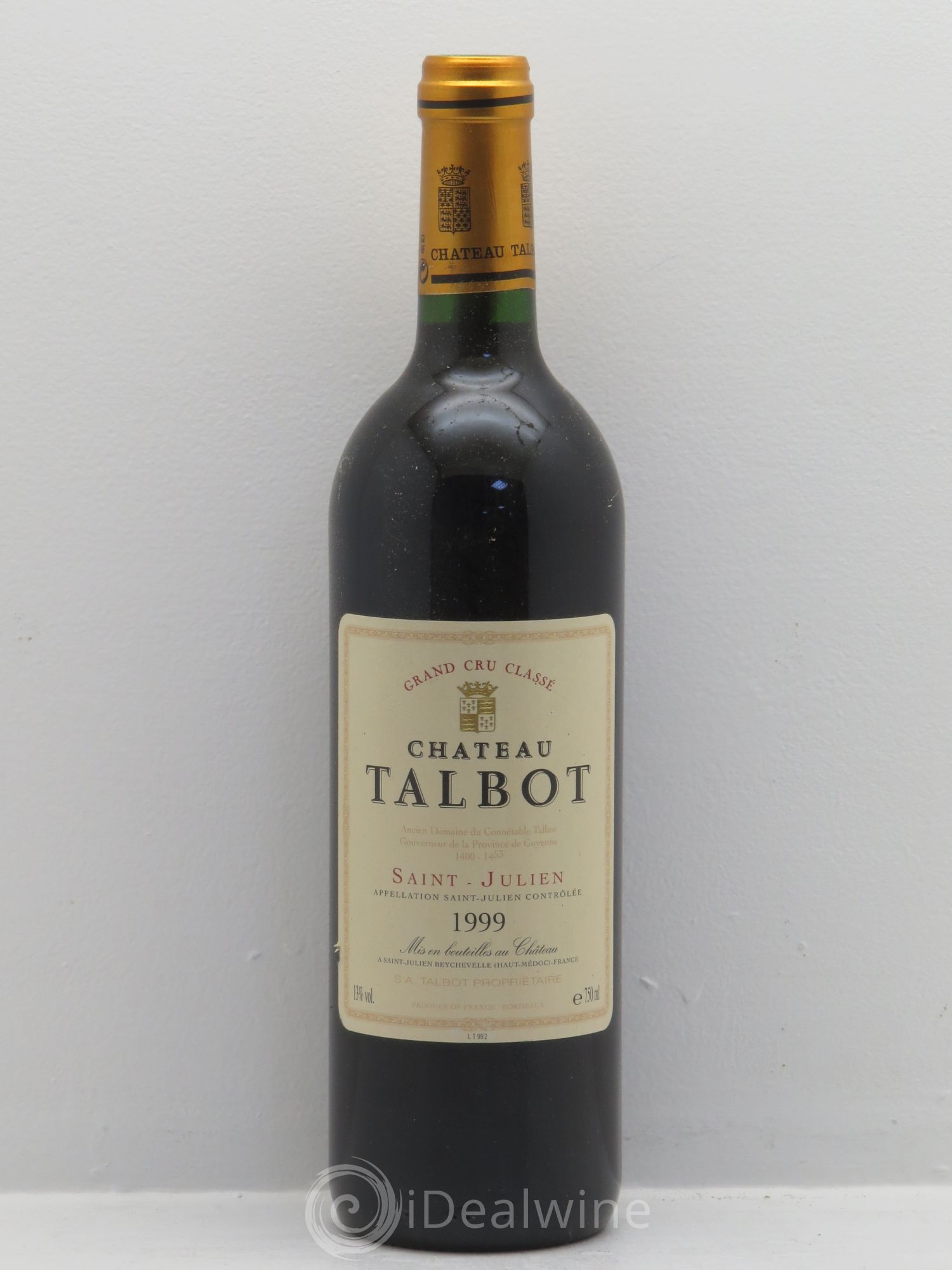 Château Talbot 4ème Grand Cru Classé 1999 - Lot de 12 bouteilles - 0