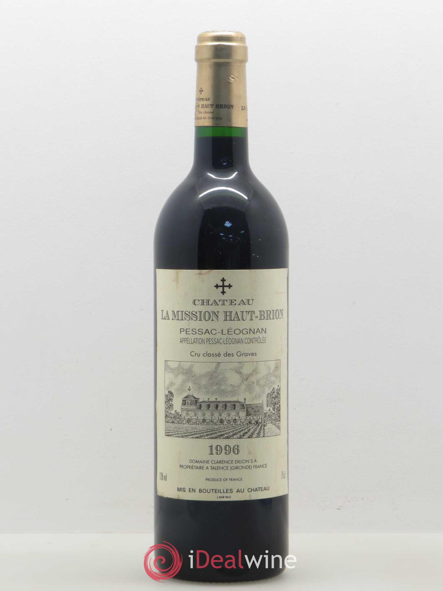 Château la Mission Haut-Brion Cru Classé de Graves 1996 - Lot de 1 bouteille - 0