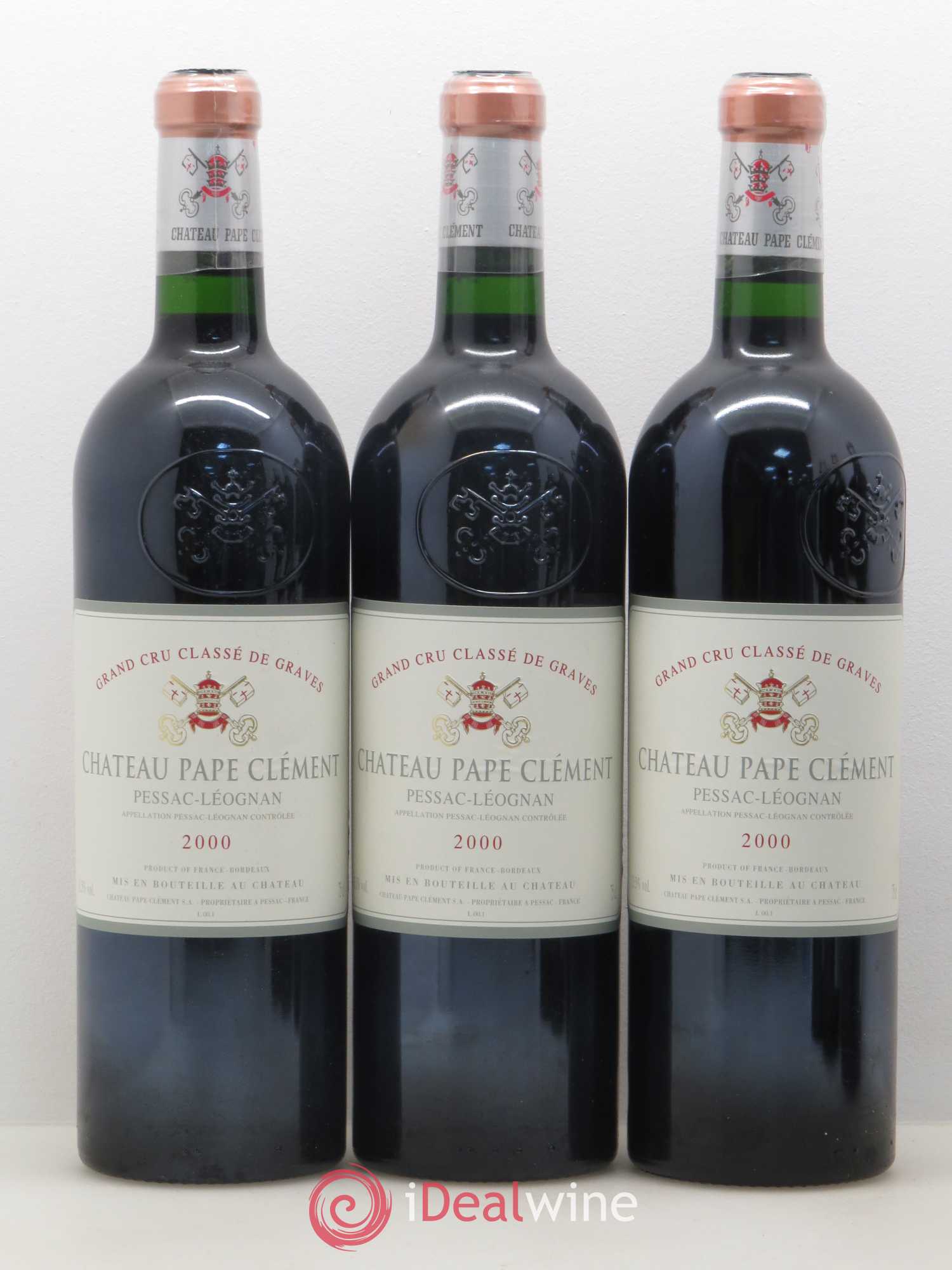 Château Pape Clément Cru Classé de Graves 2000 - Lot de 6 bouteilles - 1
