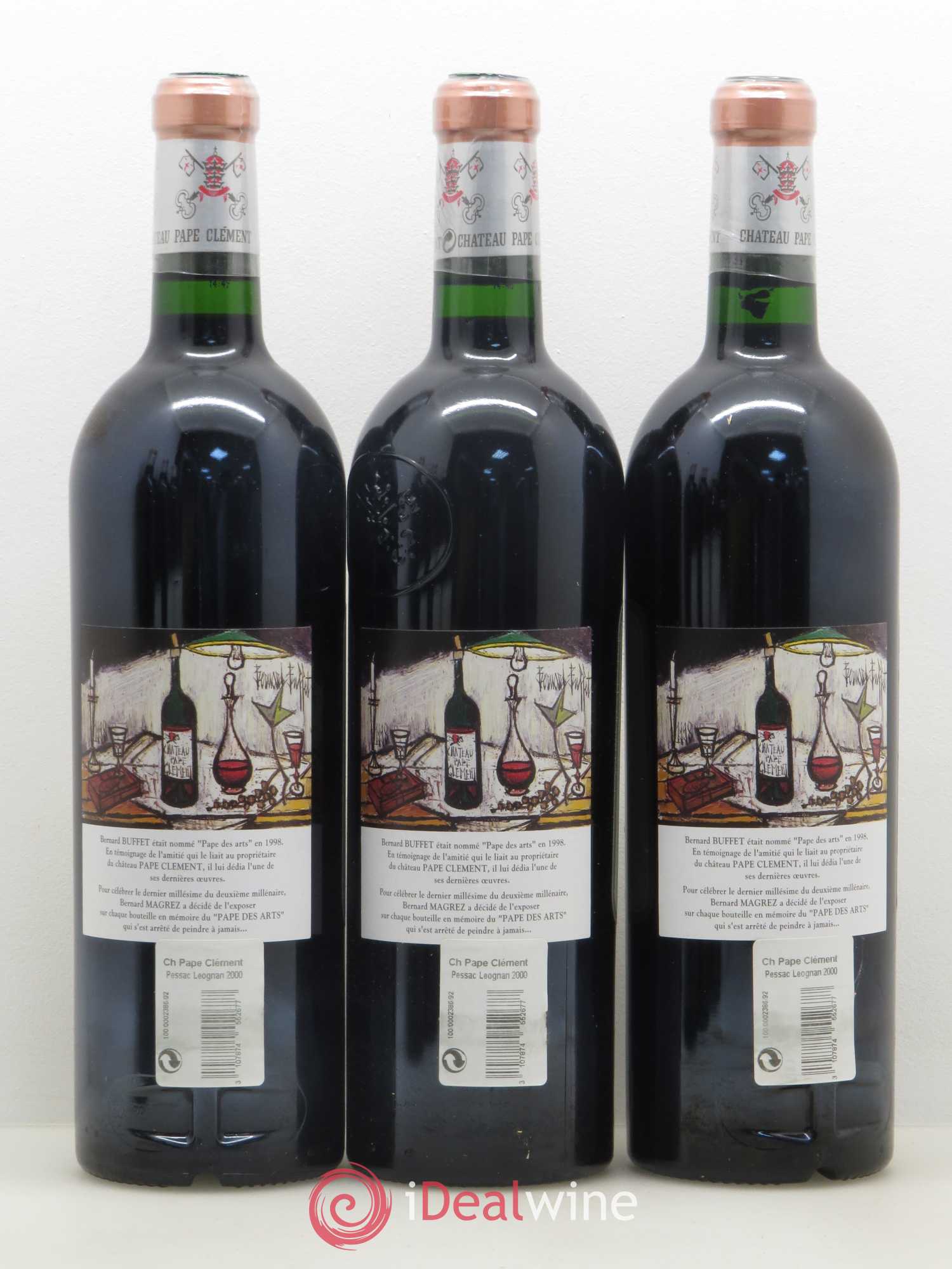 Château Pape Clément Cru Classé de Graves 2000 - Lot de 6 bouteilles - 3
