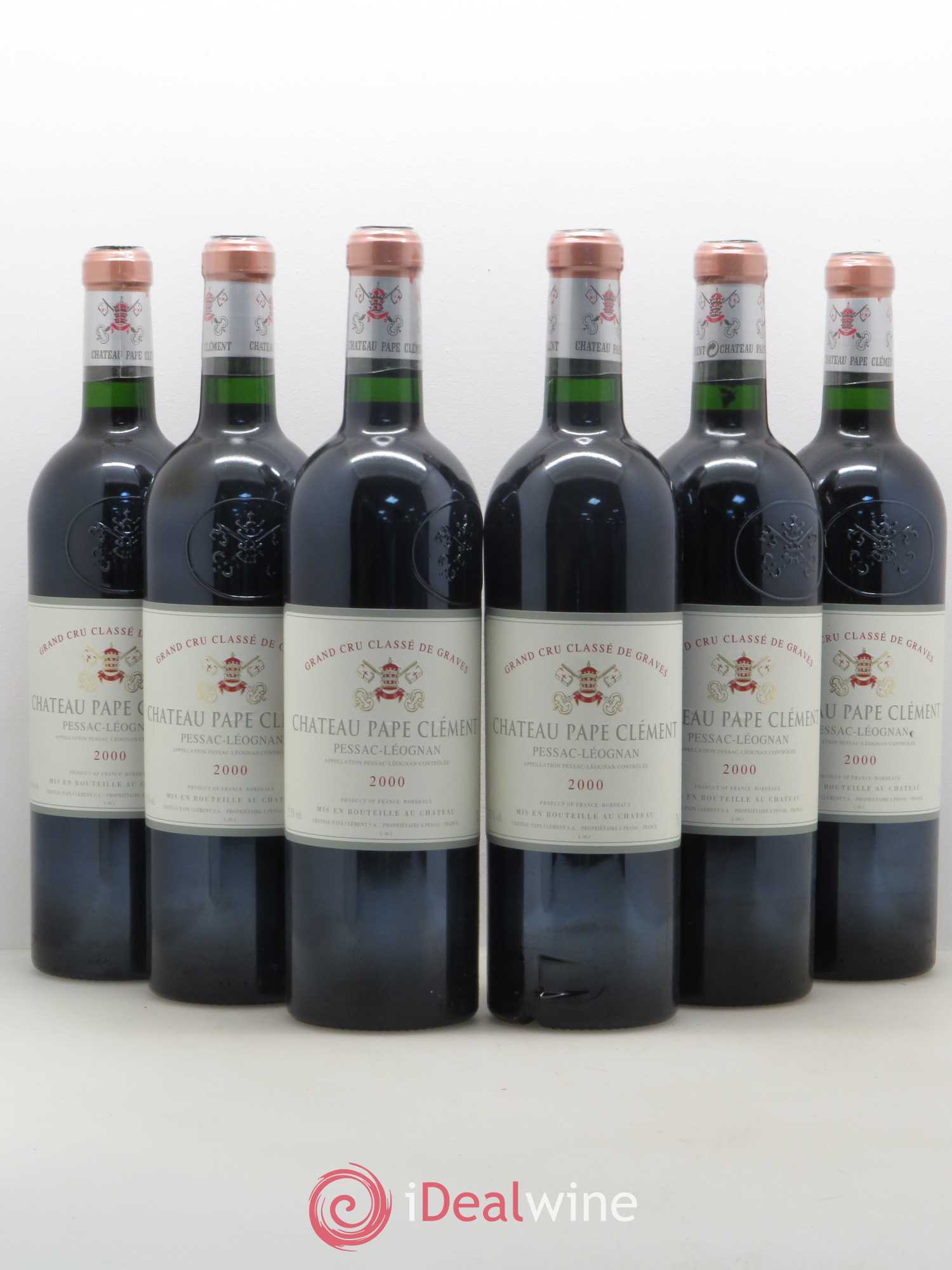 Château Pape Clément Cru Classé de Graves 2000 - Lot de 6 bouteilles - 0