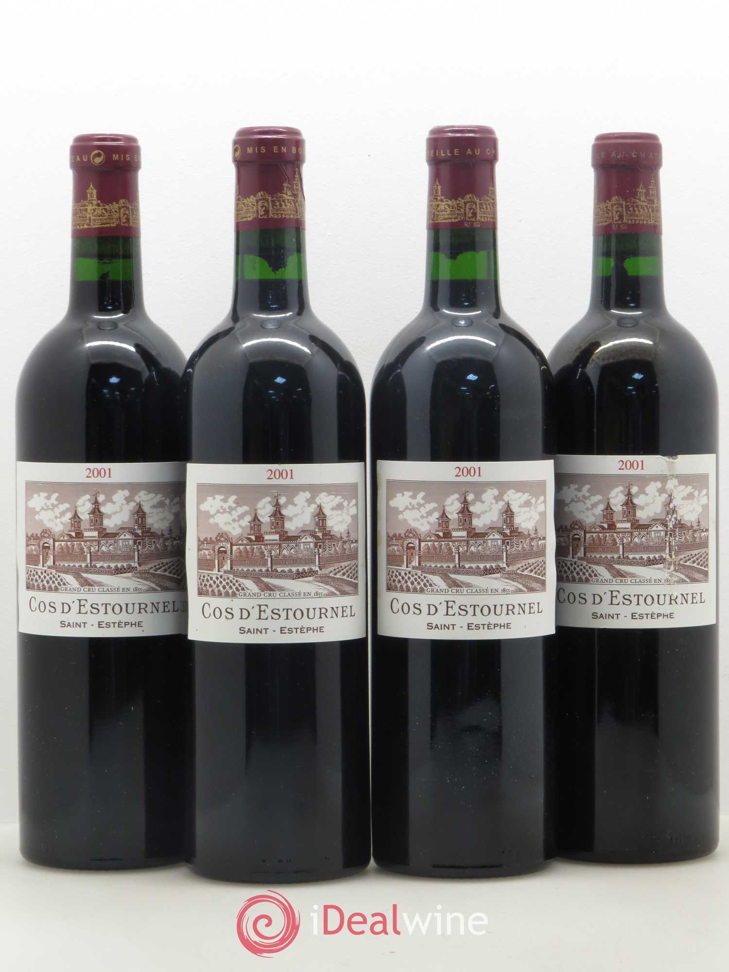 Cos d'Estournel 2ème Grand Cru Classé 2001 - Lot de 4 bouteilles - 0