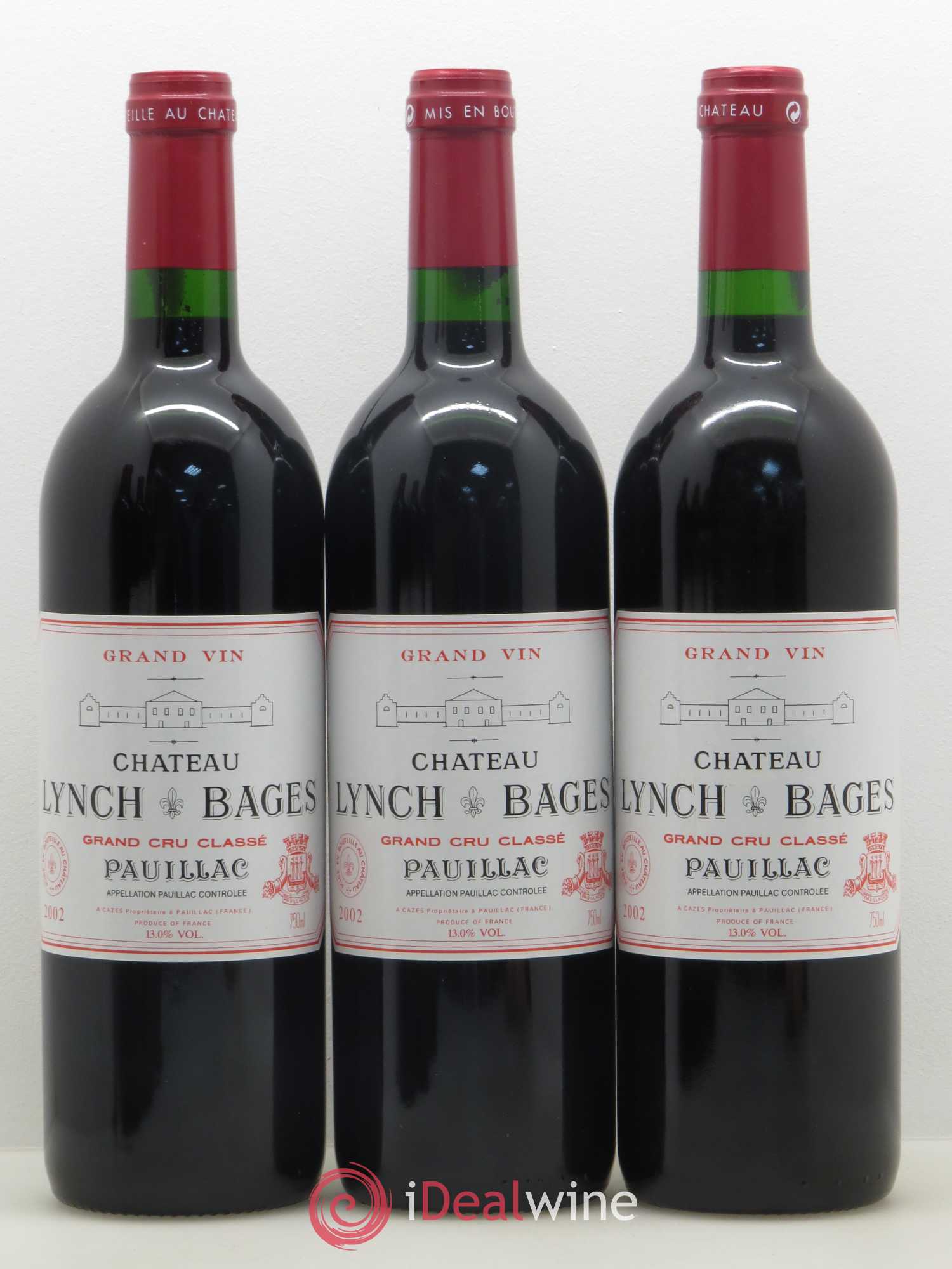 Château Lynch Bages 5ème Grand Cru Classé 2002 - Lotto di 12 bottiglie - 1