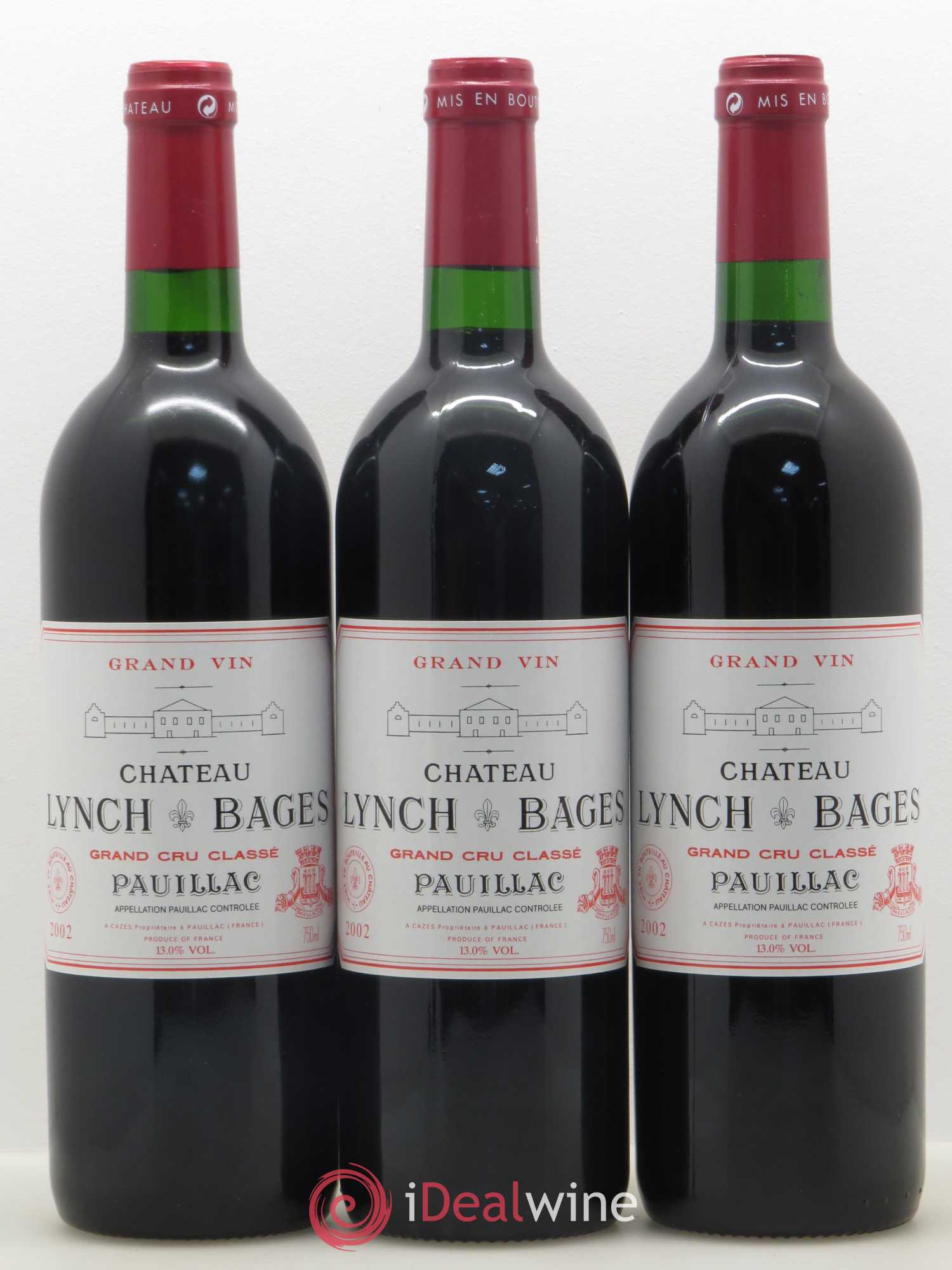 Château Lynch Bages 5ème Grand Cru Classé 2002 - Lotto di 12 bottiglie - 3
