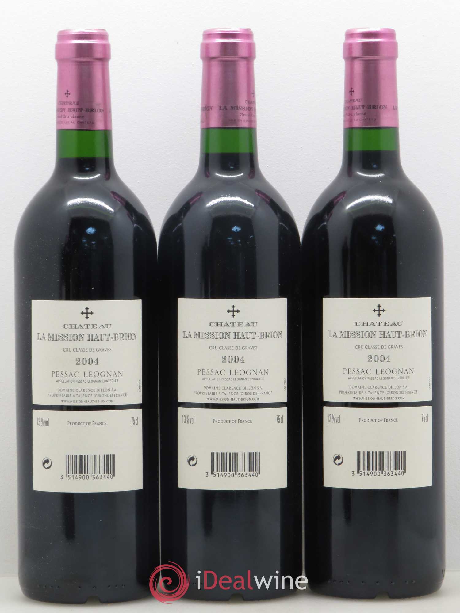 Château la Mission Haut-Brion Cru Classé de Graves 2004 - Lot de 12 bouteilles - 2