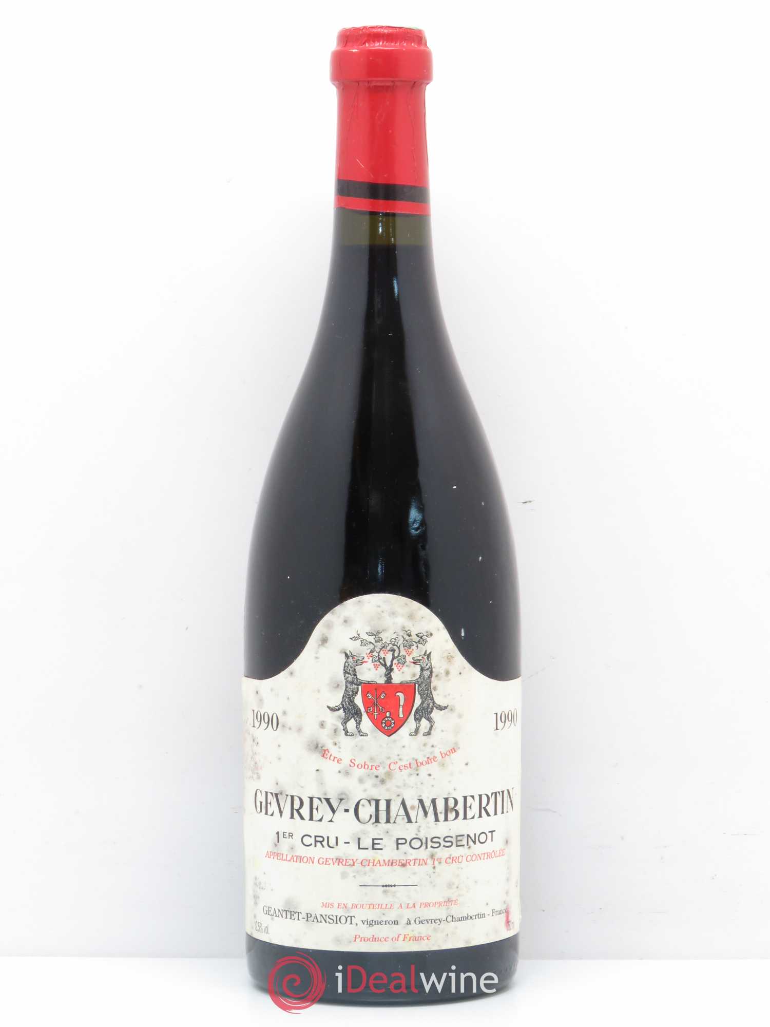 Gevrey-Chambertin 1er Cru Le Poissenot Geantet-Pansiot 1990 - Lot de 1 bouteille - 0