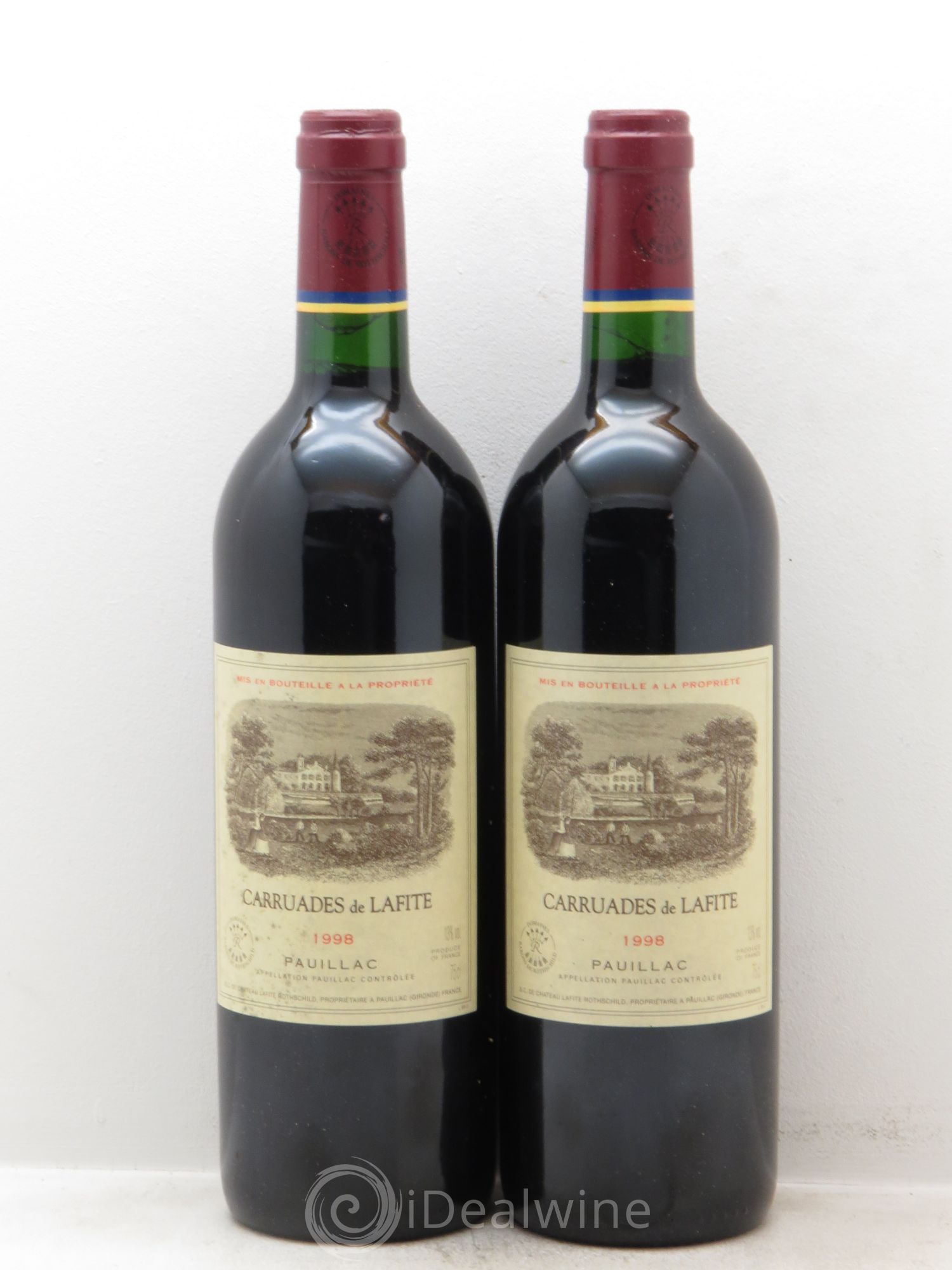 Carruades de Lafite Rothschild Second Vin 1998 - Lot de 2 bouteilles - 0