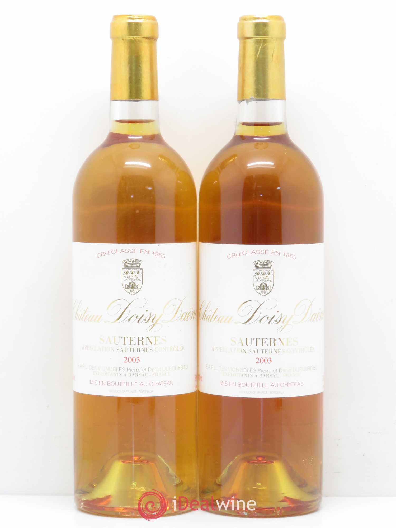 Château Doisy Daëne 2ème Grand Cru Classé 2003 - Lotto di 2 bottiglie - 0