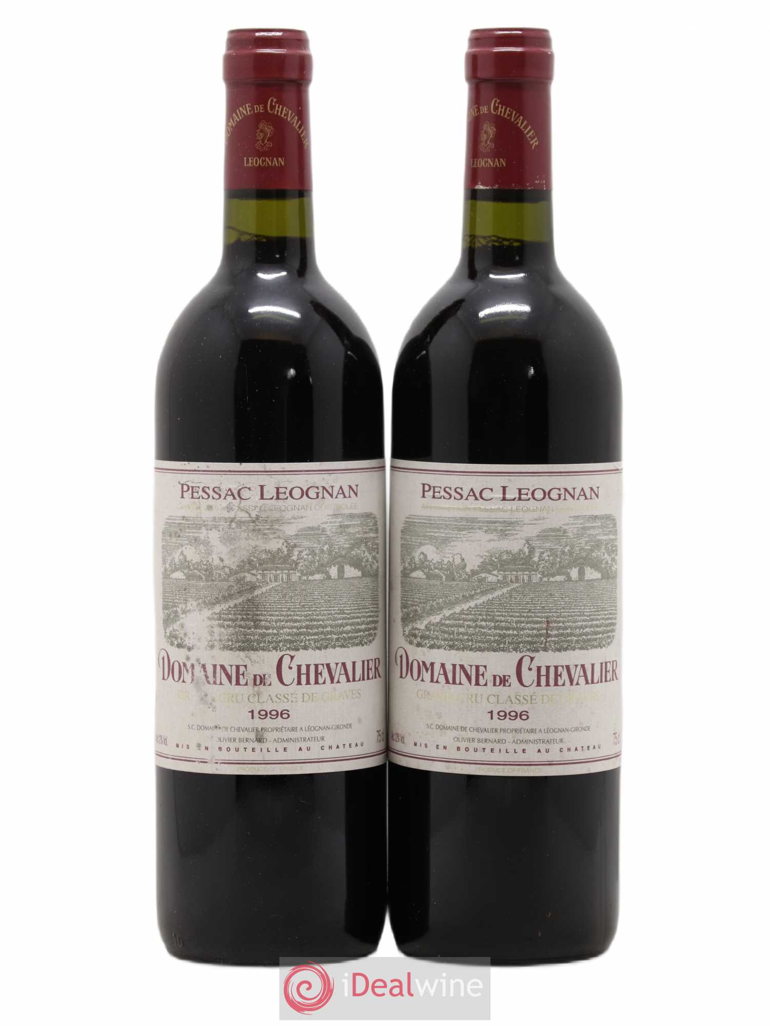 Domaine de Chevalier Cru Classé de Graves 1996 - Lot de 2 bouteilles - 0
