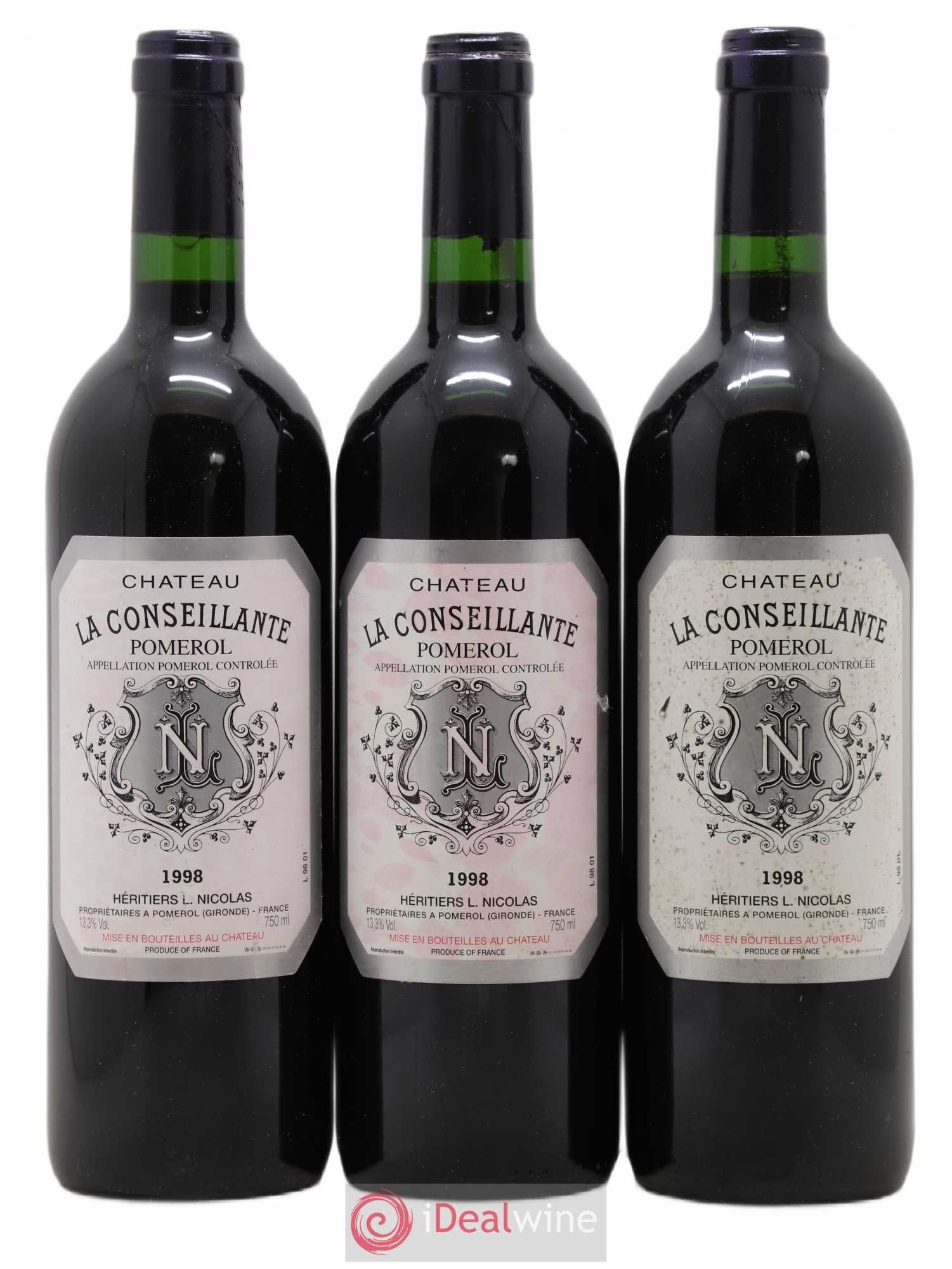 Château la Conseillante 1998 - Lot de 3 bouteilles - 0