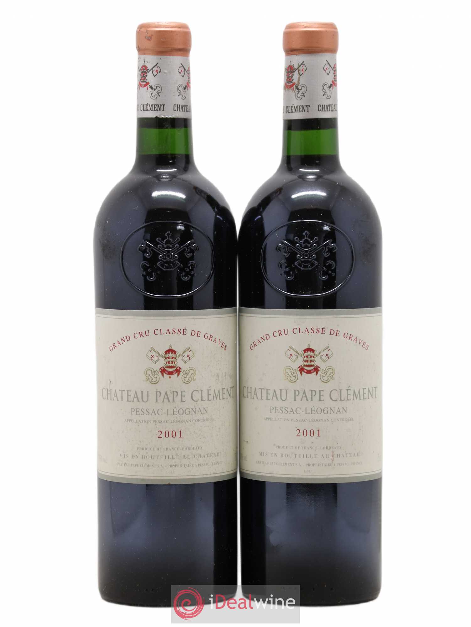 Château Pape Clément Cru Classé de Graves 2001 - Lot de 2 bouteilles - 0