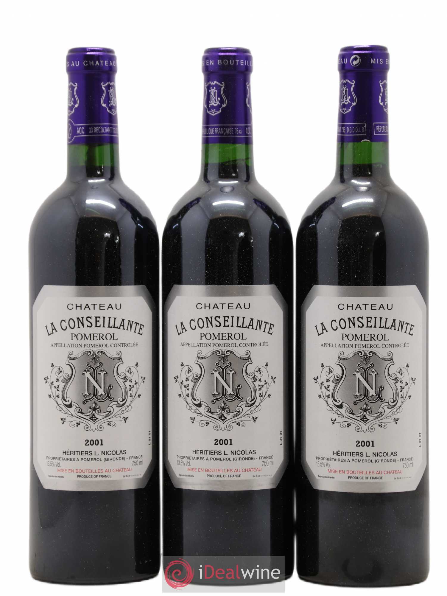 Château la Conseillante 2001 - Lot de 12 bouteilles - 1