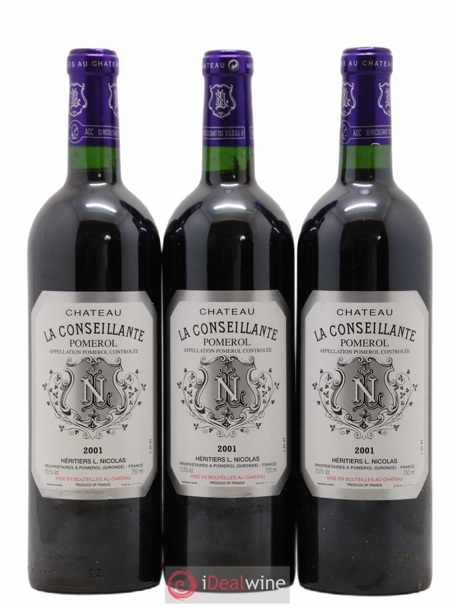 Château la Conseillante 2001 - Lot de 12 bouteilles - 4