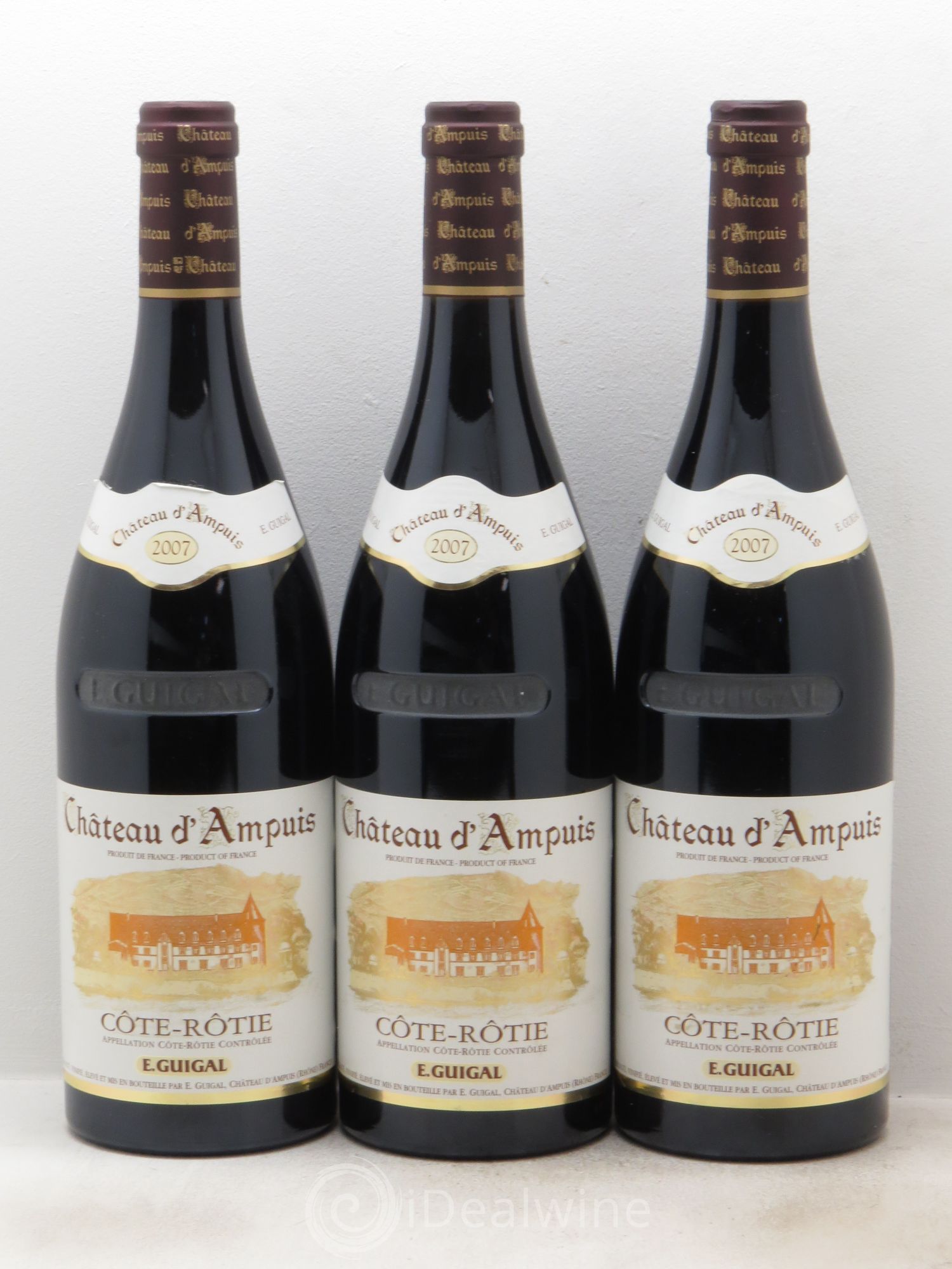 Côte-Rôtie Château d'Ampuis Guigal 2007 - Lot de 3 bouteilles - 0
