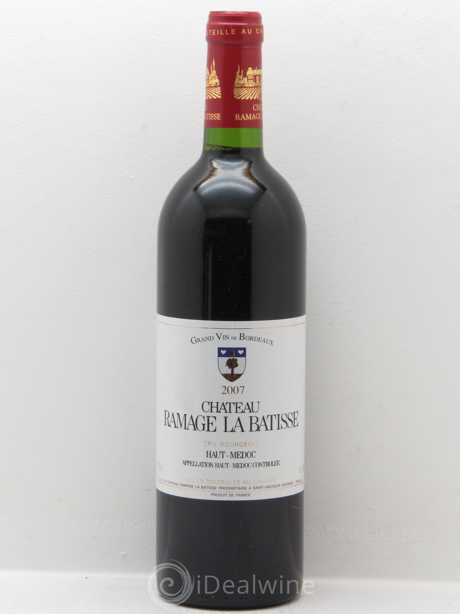 Château Ramage la Bâtisse Cru Bourgeois (sans prix de réserve-no reserve) 2007 - Posten von 1 Flasche - 0
