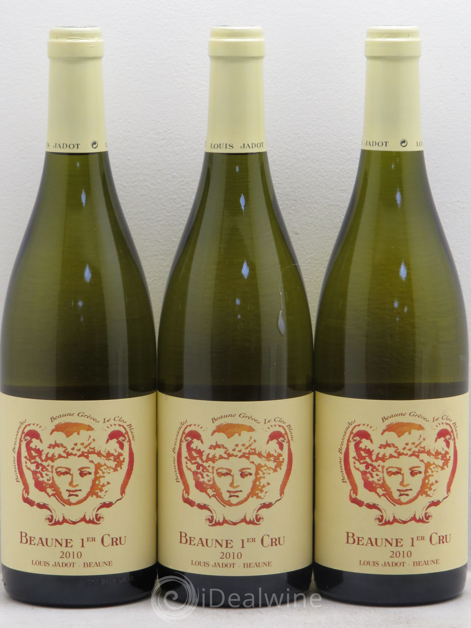 Beaune 1er Cru Louis jadot 2010 - Posten von 3 Flaschen - 0
