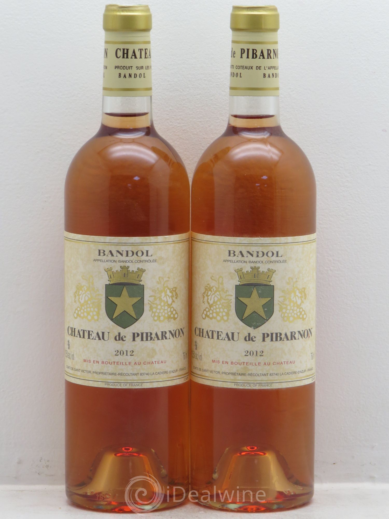 Bandol Château de Pibarnon Comte de Saint-Victor 2012 - Lot de 2 bouteilles - 0