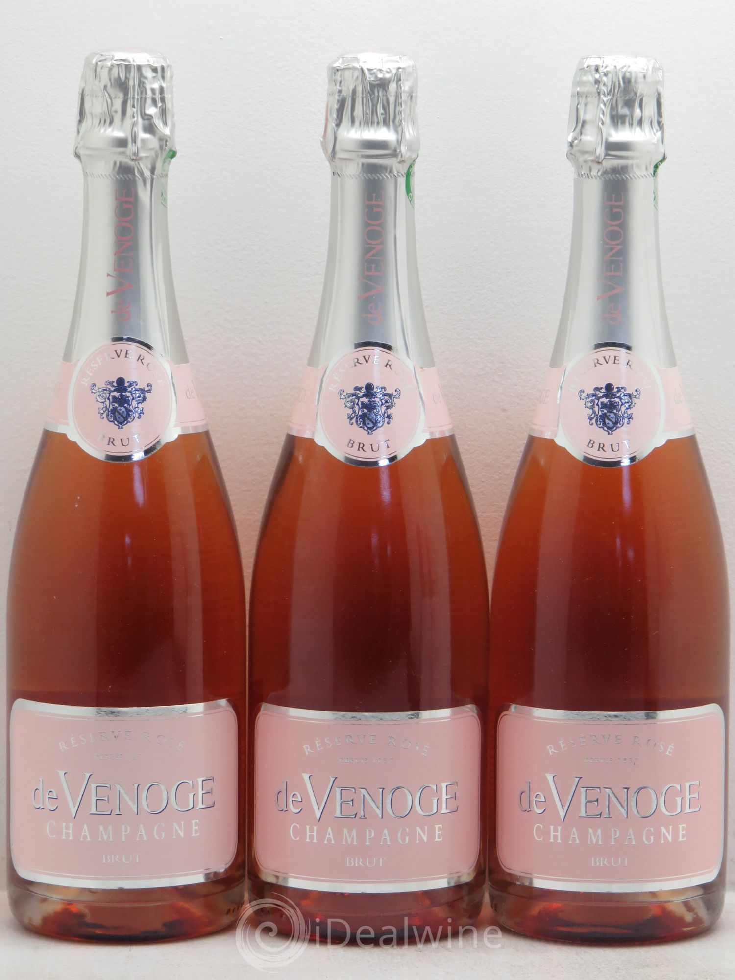 Champagne - De Venoge - Lot de 3 bouteilles - 0