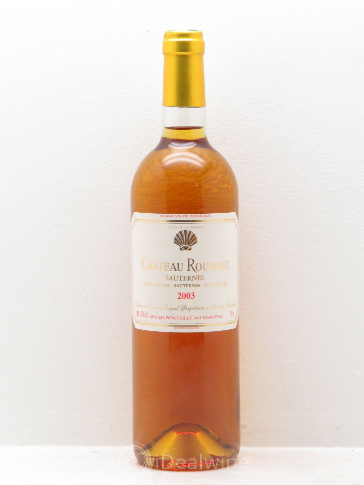 Sauternes Chateau Roumieu 2003 - Posten von 1 Flasche - 0