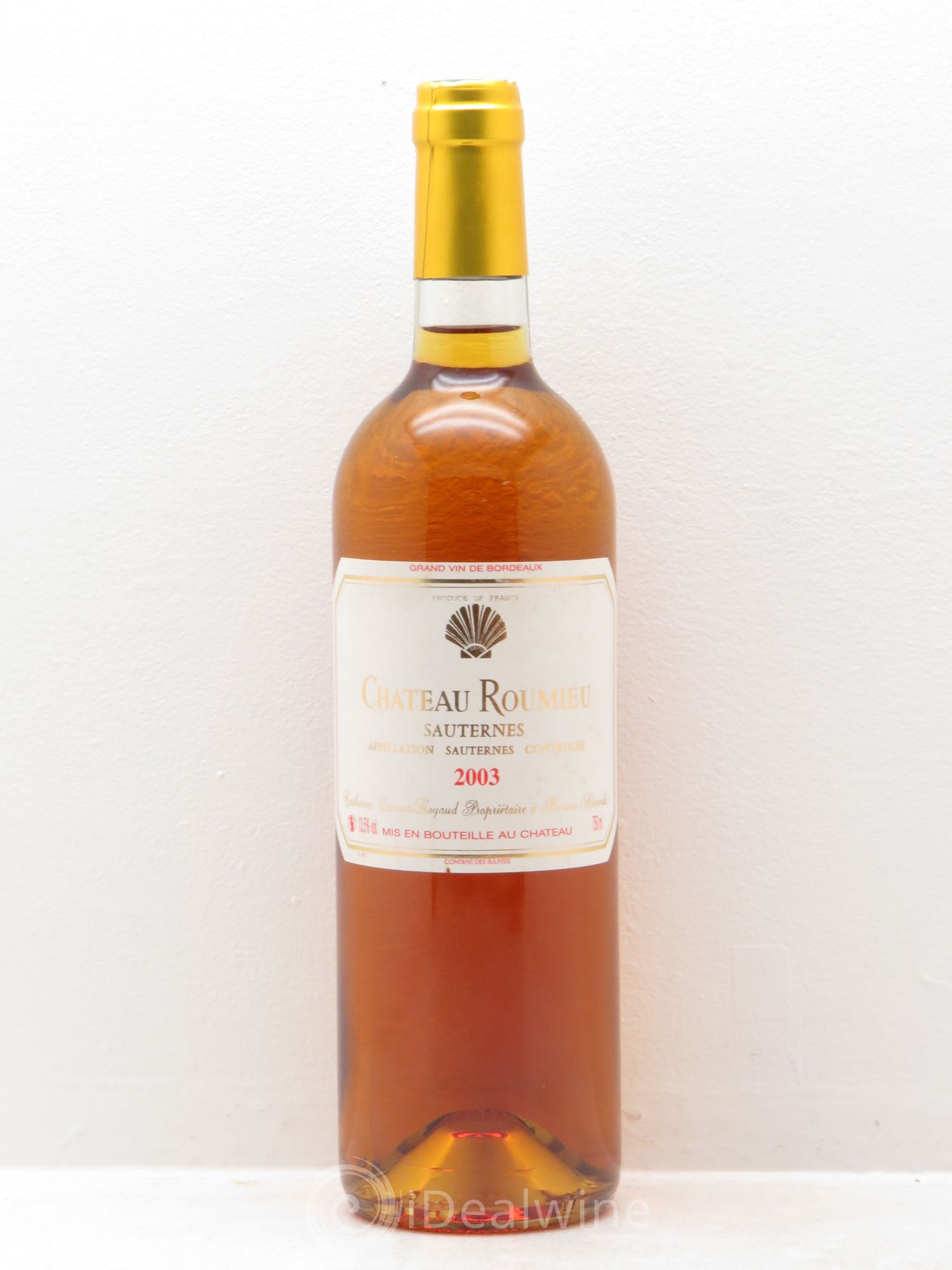 Sauternes Chateau Roumieu 2003 - Posten von 1 Flasche - 0