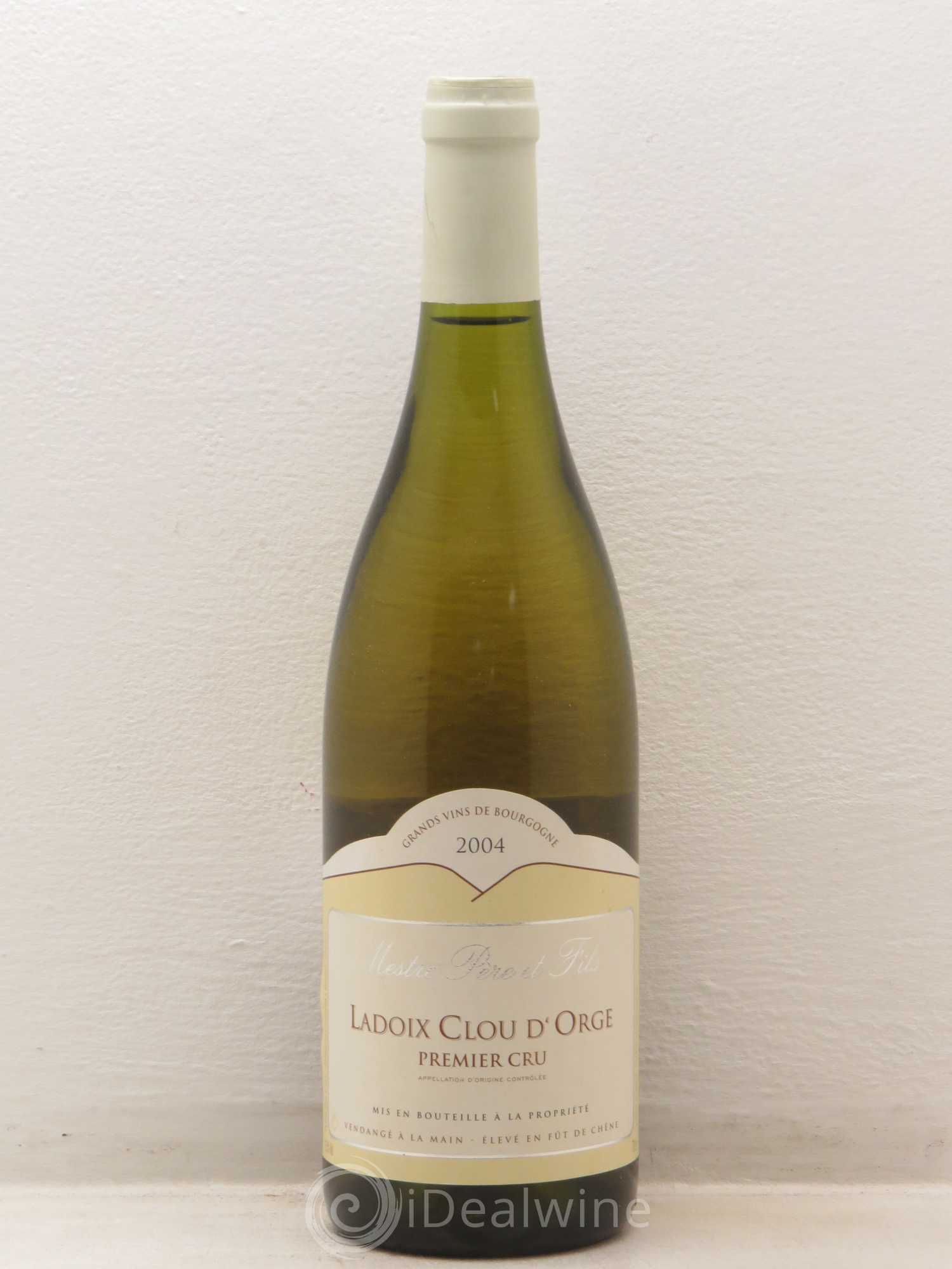 Ladoix 1er Cru Clou D'Orge Mestre Pere Et Fils 2004 - Posten von 1 Flasche - 0