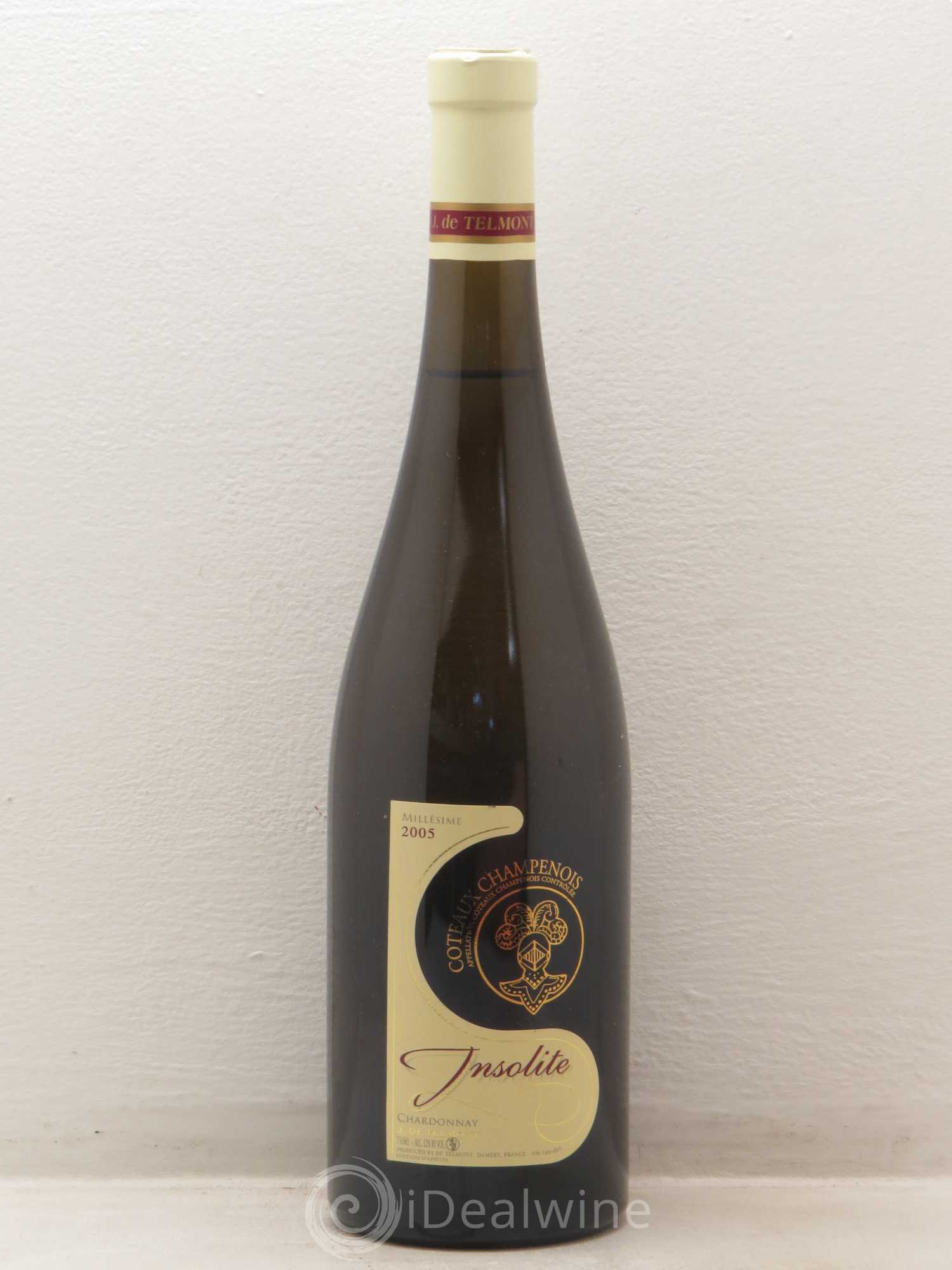 Divers Coteaux champenois cuvée Insolite J. De Telmont (sans prix de réserve) 2005 - Posten von 1 Flasche - 0