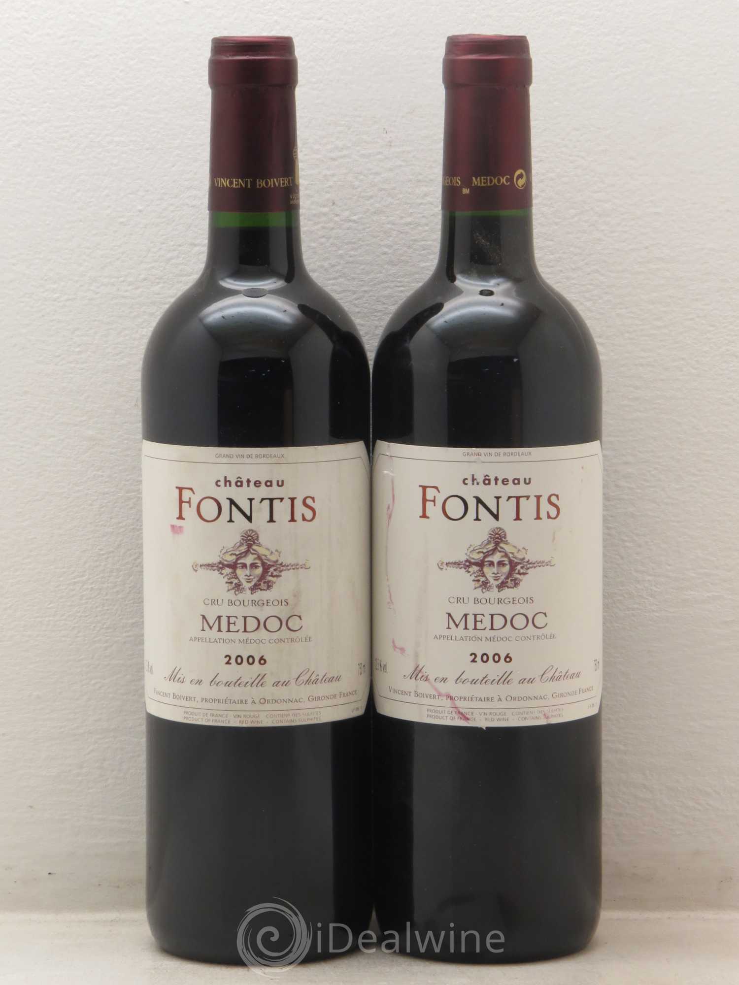 Médoc Château Fontis 2006 - Lot de 2 bouteilles - 0